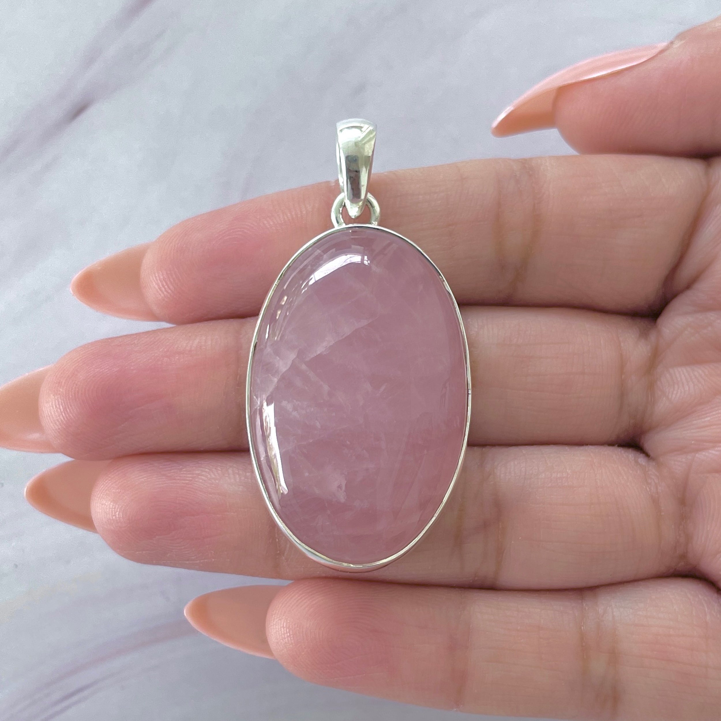 Rose Quartz Pendant-(RSQ-P-76.)