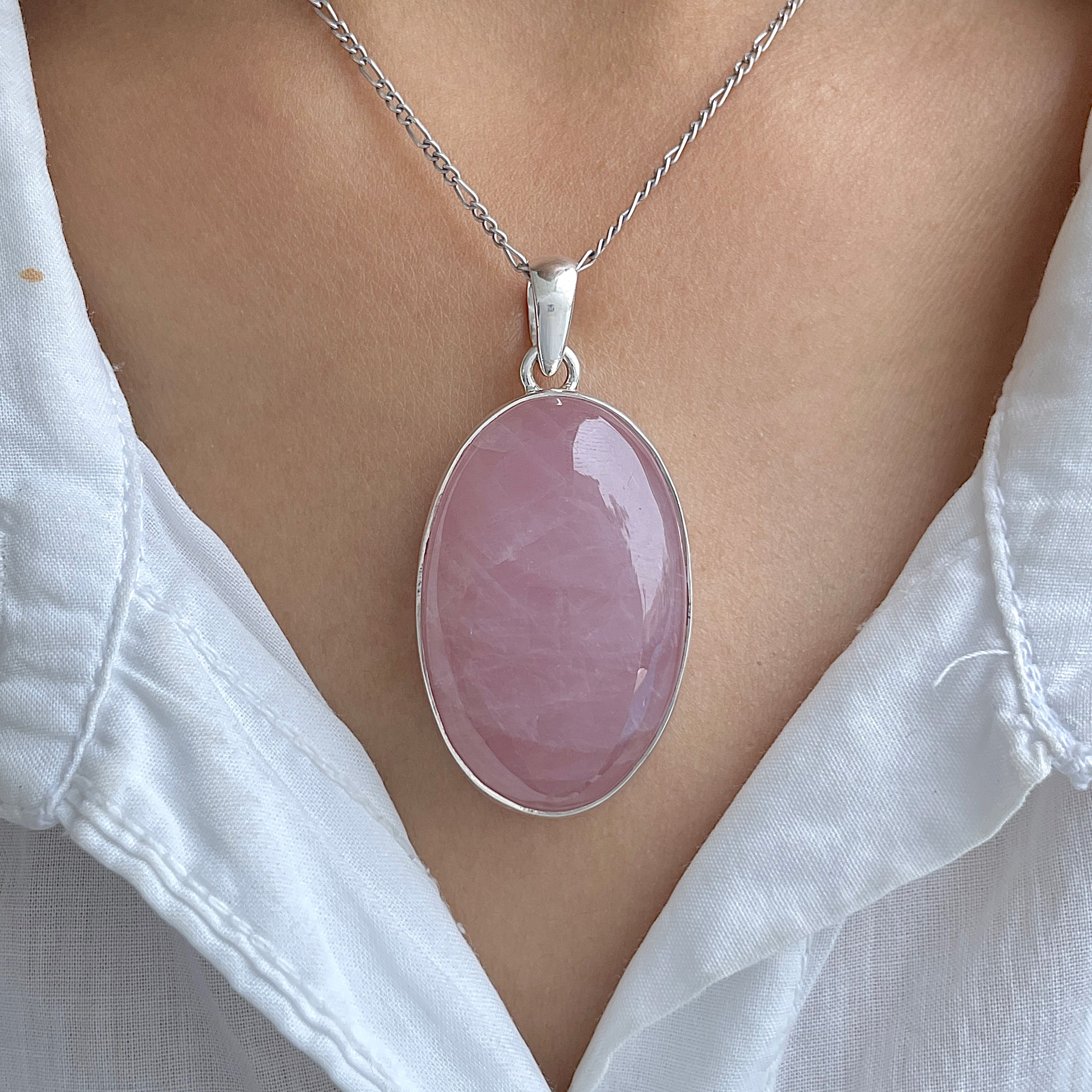 Rose Quartz Pendant-(RSQ-P-76.)