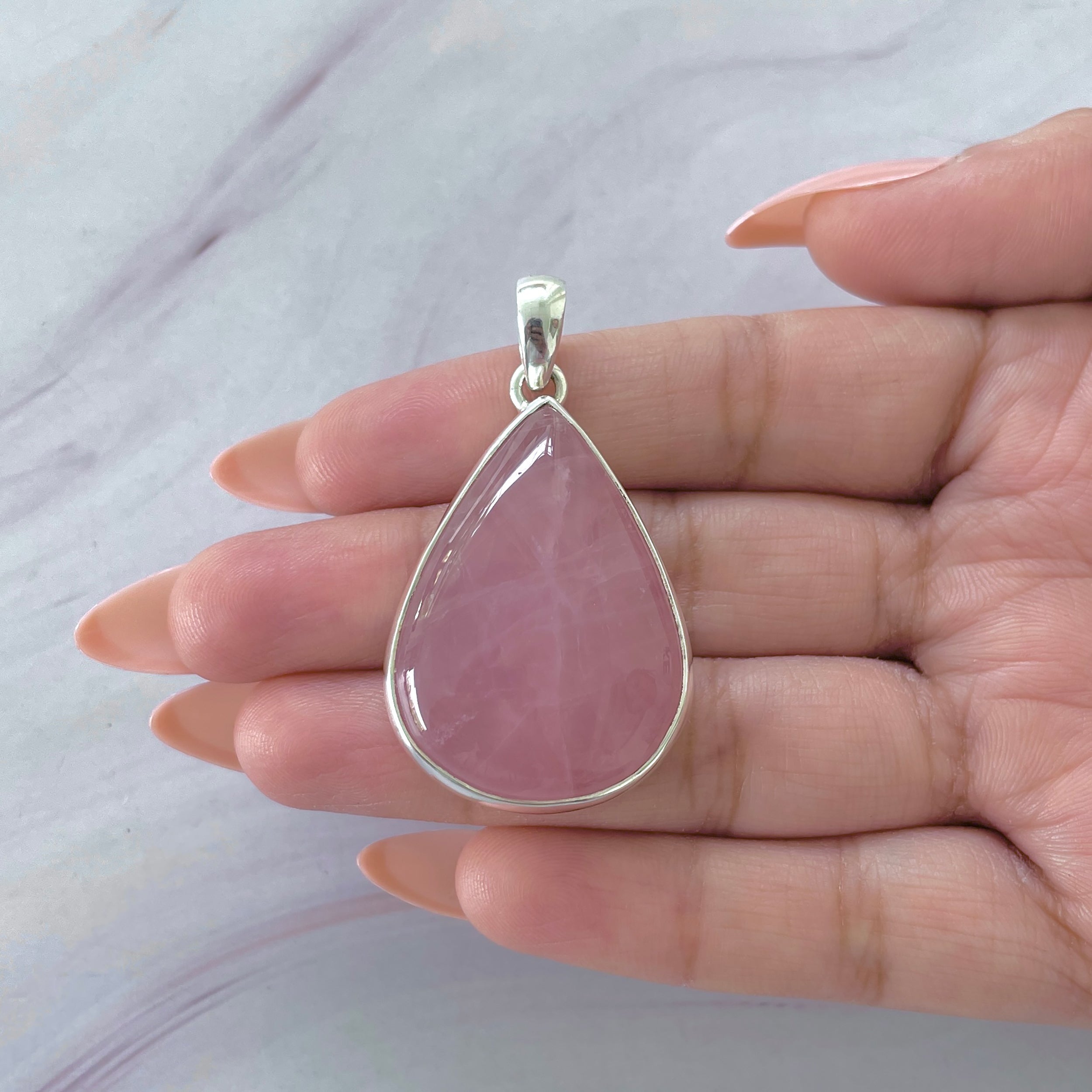 Rose Quartz Pendant-(RSQ-P-77.)