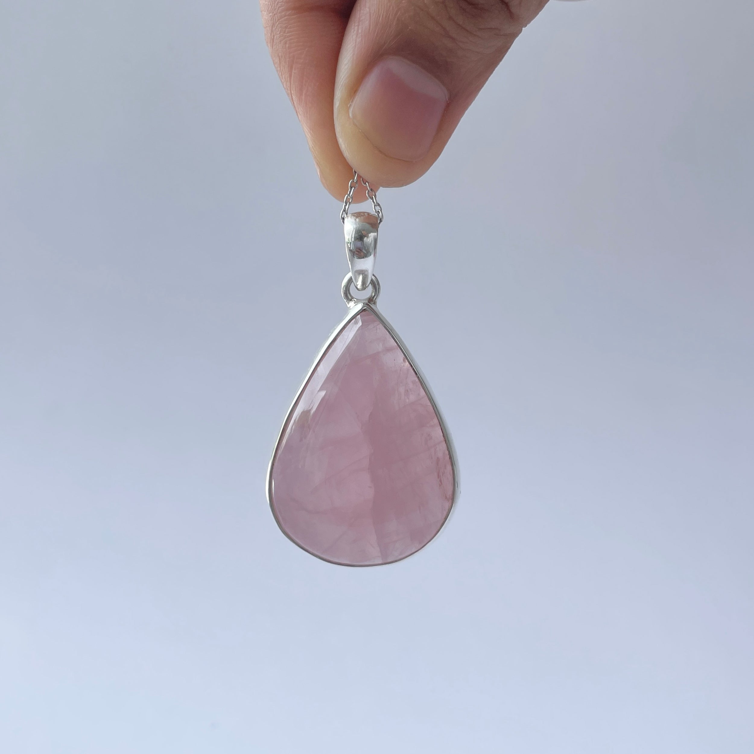 Rose Quartz Pendant-(RSQ-P-77.)
