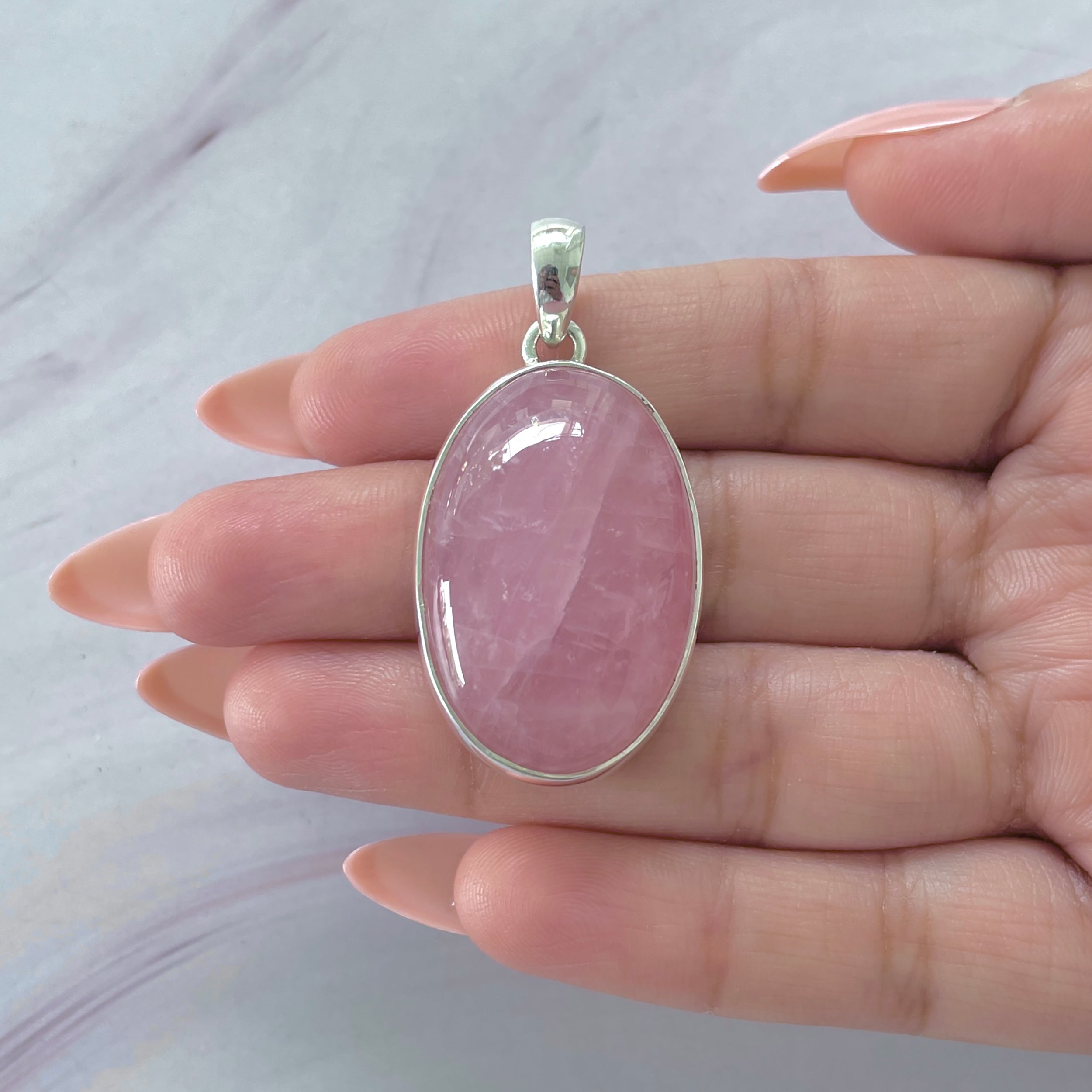 Rose Quartz Pendant-(RSQ-P-78.)