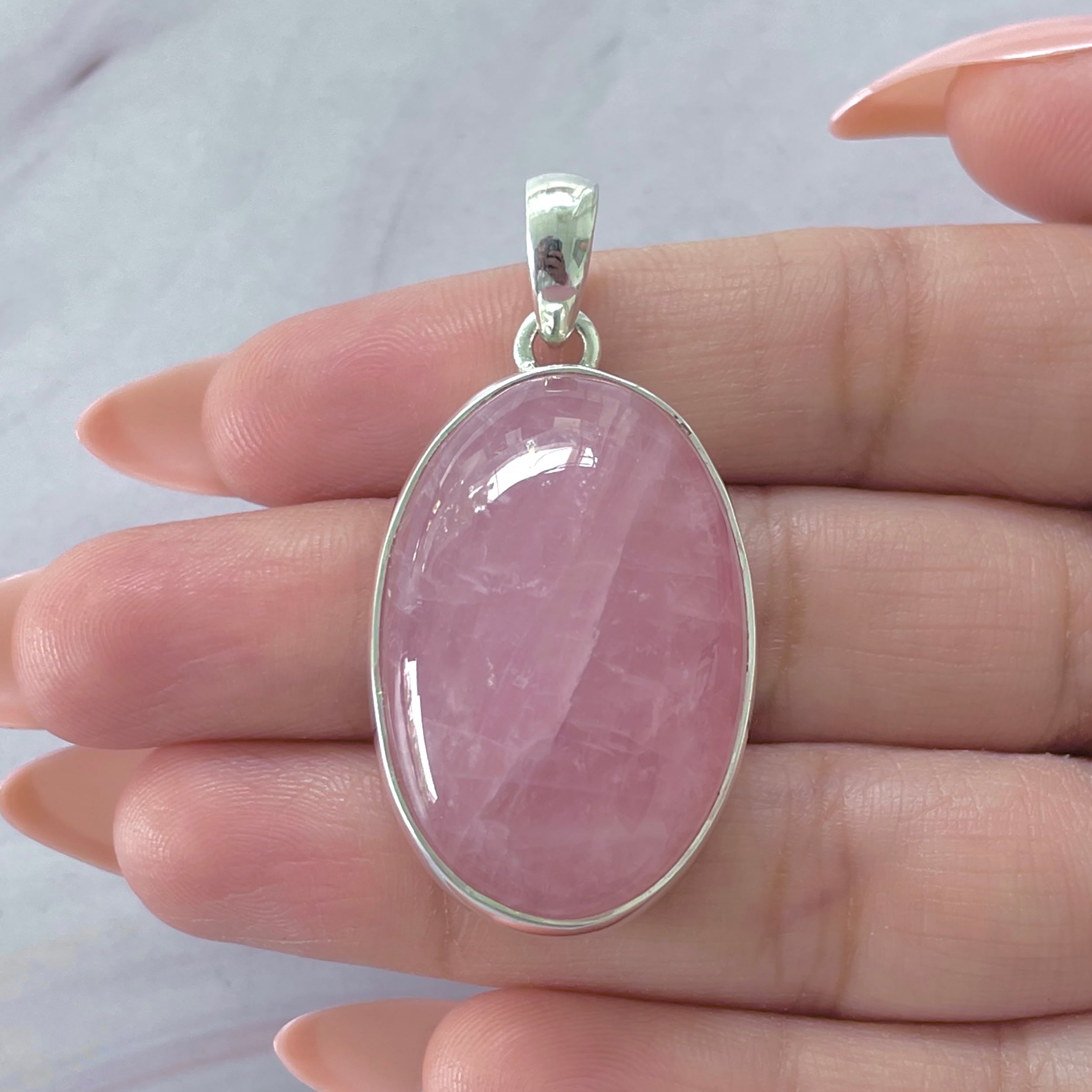 Rose Quartz Pendant-(RSQ-P-78.)