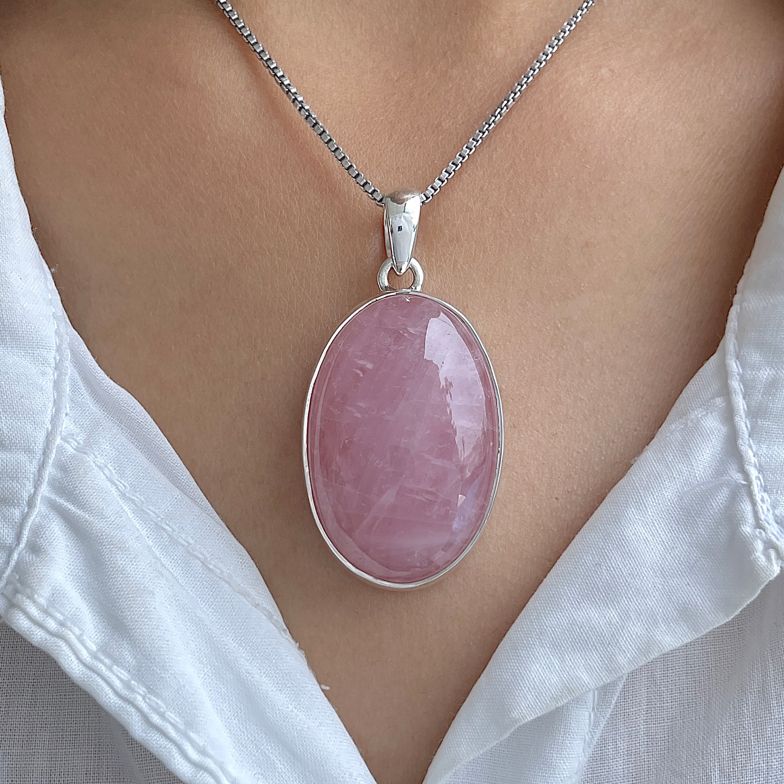 Rose Quartz Pendant-(RSQ-P-78.)