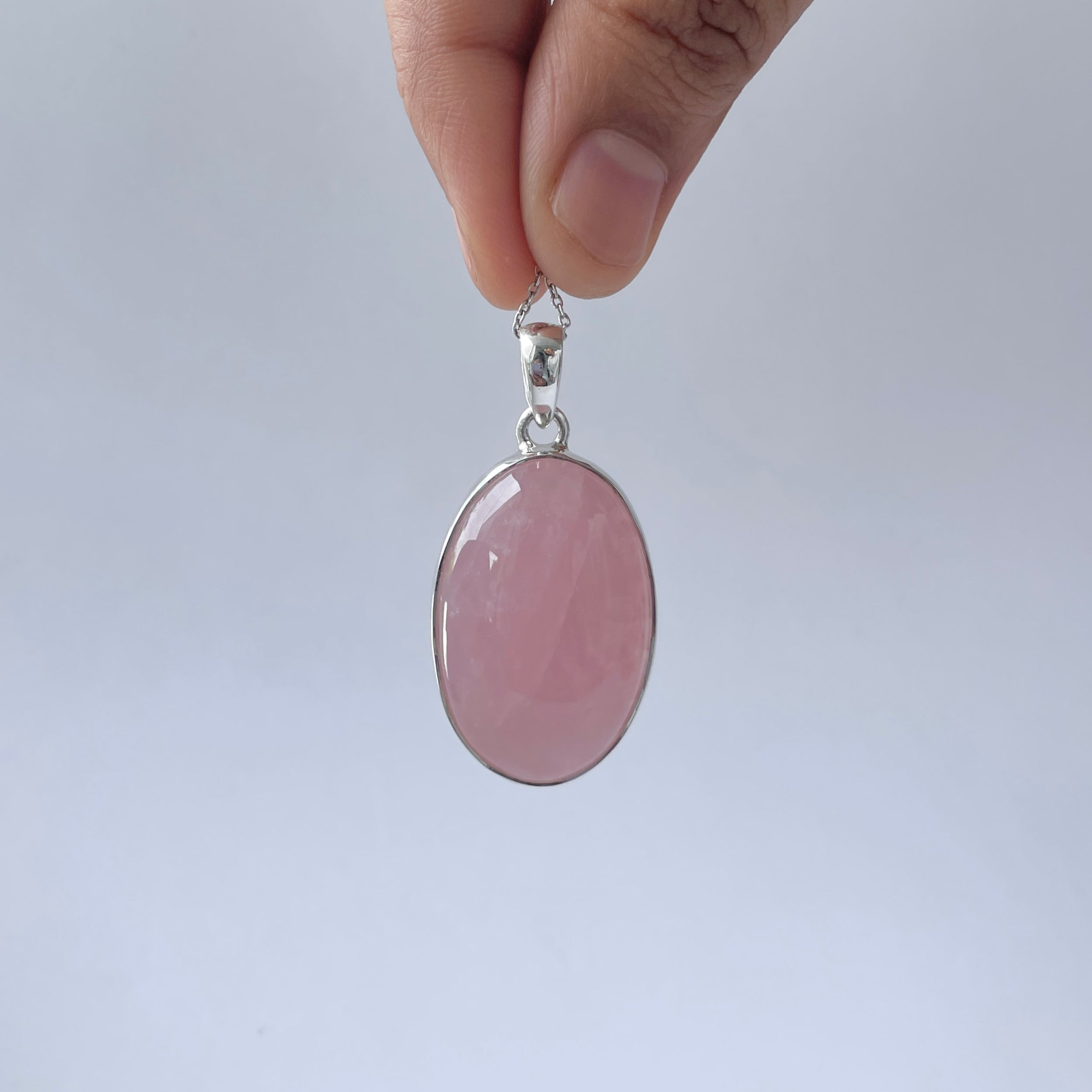 Rose Quartz Pendant-(RSQ-P-78.)