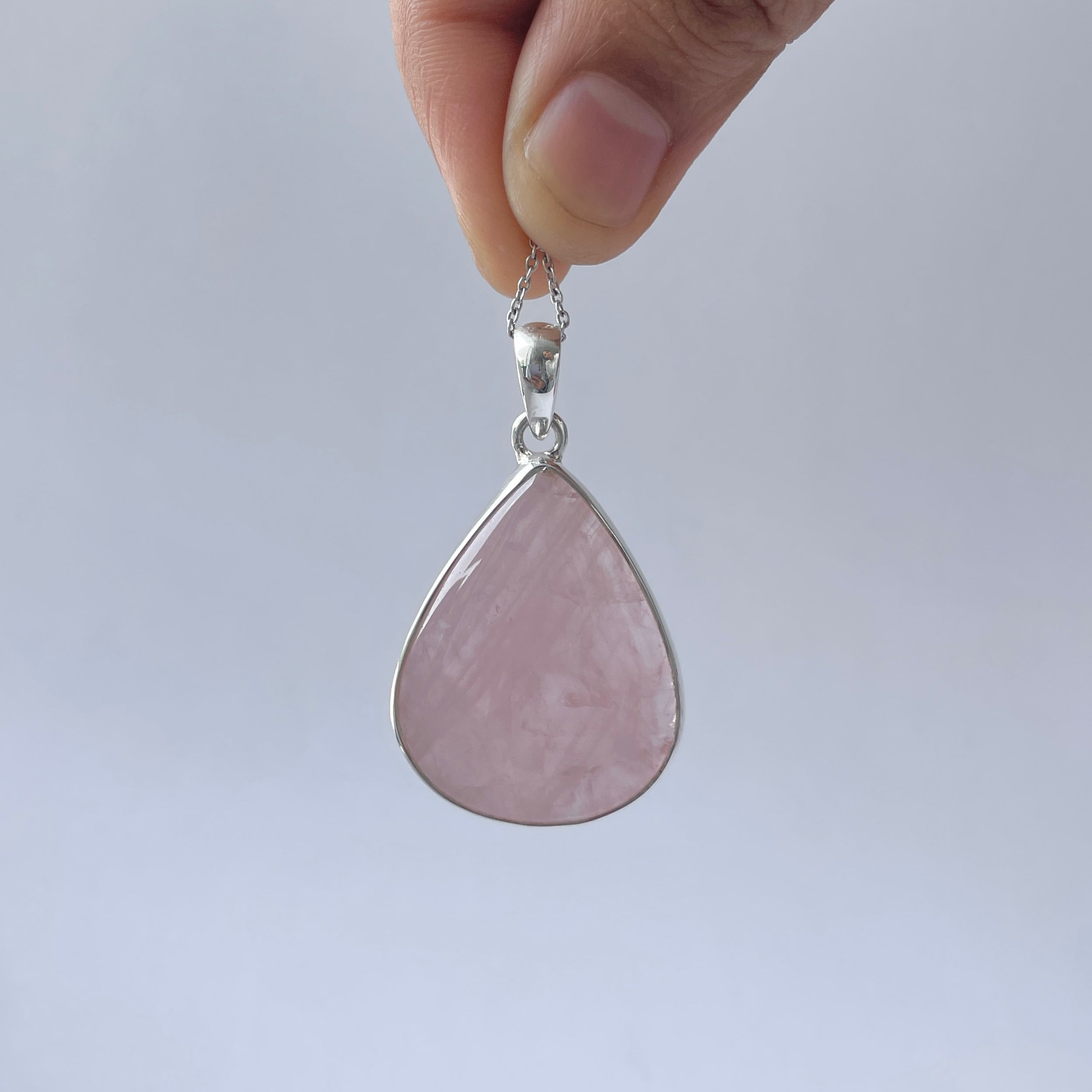 Rose Quartz Pendant-(RSQ-P-79.)