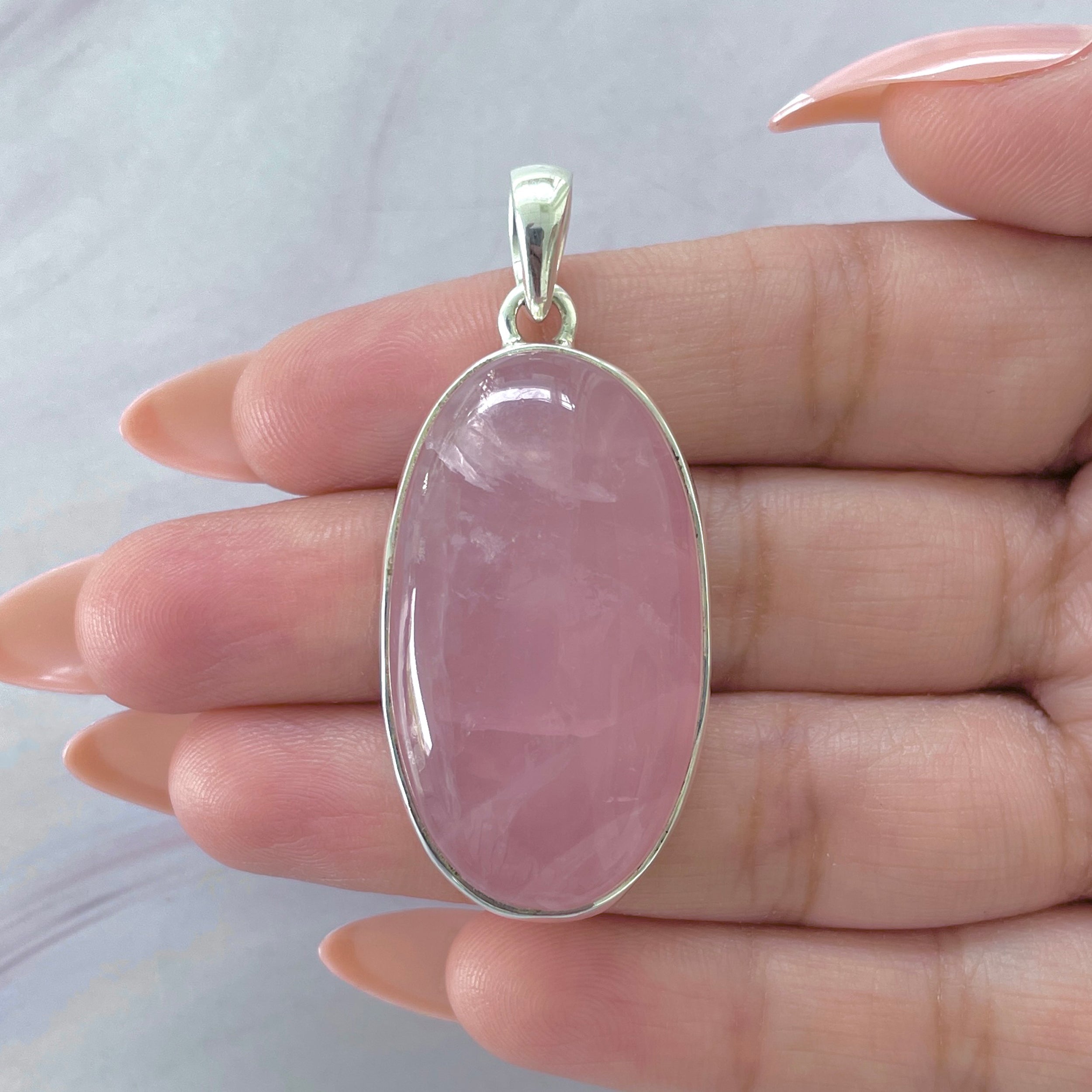 Rose Quartz Pendant-(RSQ-P-80.)