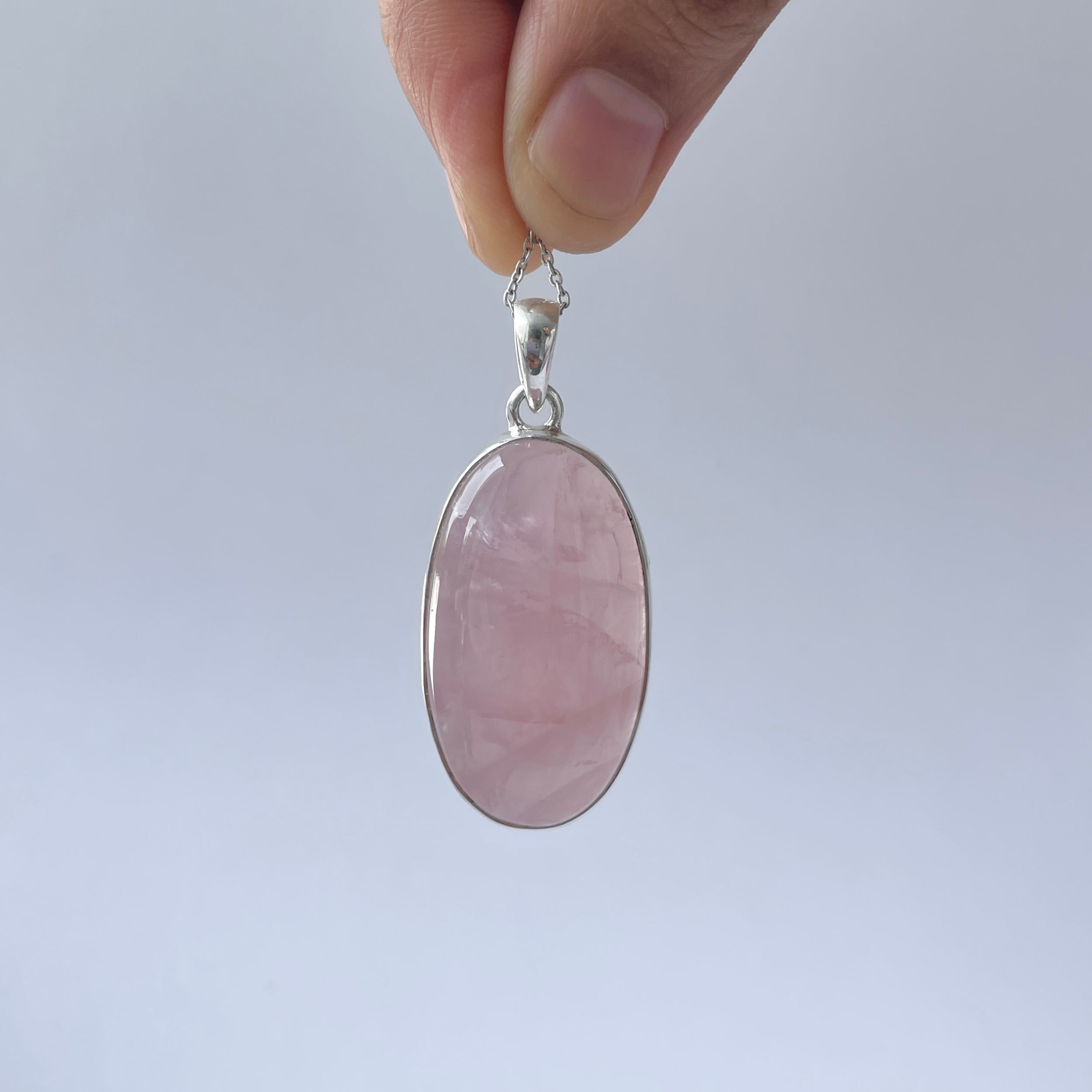 Rose Quartz Pendant-(RSQ-P-80.)