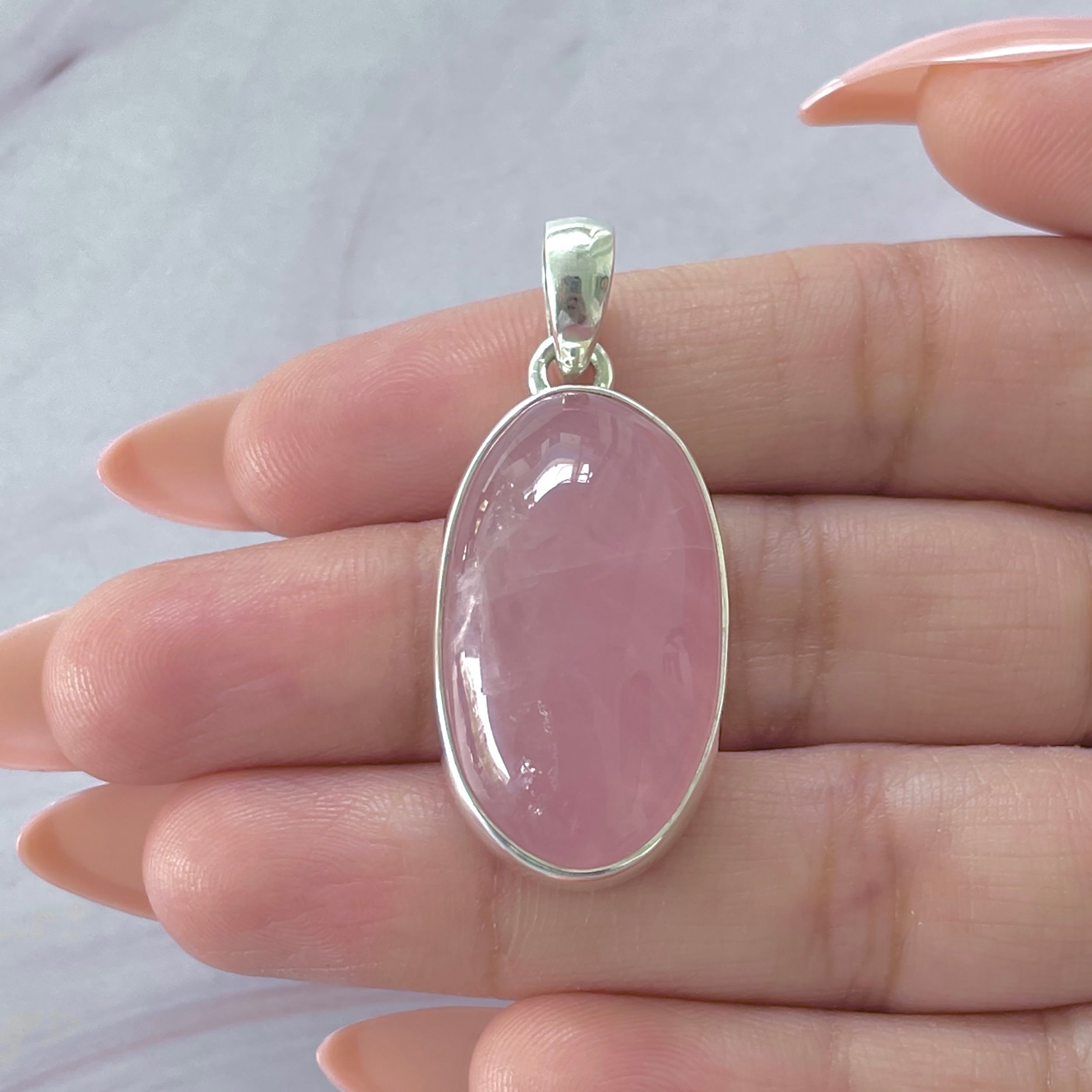 Rose Quartz Pendant-(RSQ-P-81.)