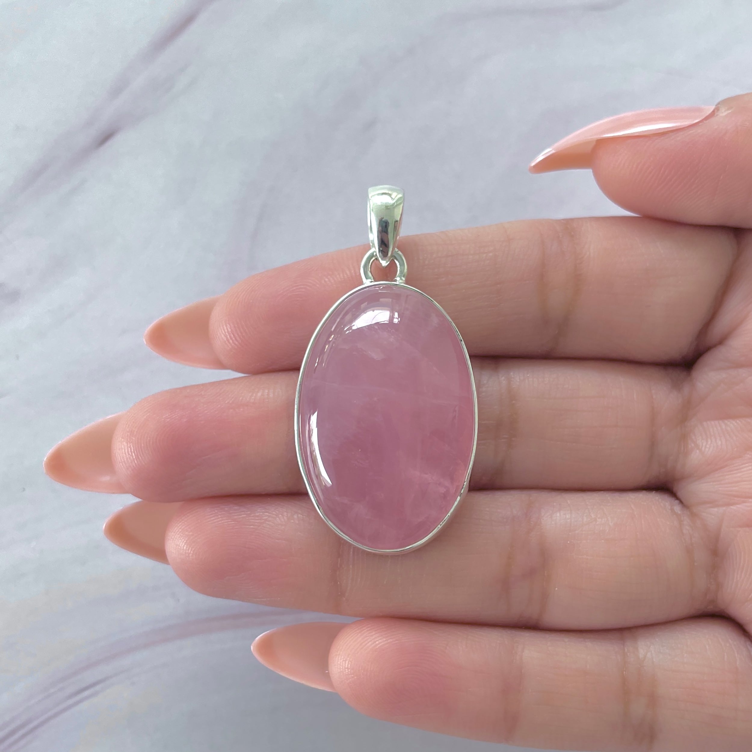 Rose Quartz Pendant-(RSQ-P-83.)