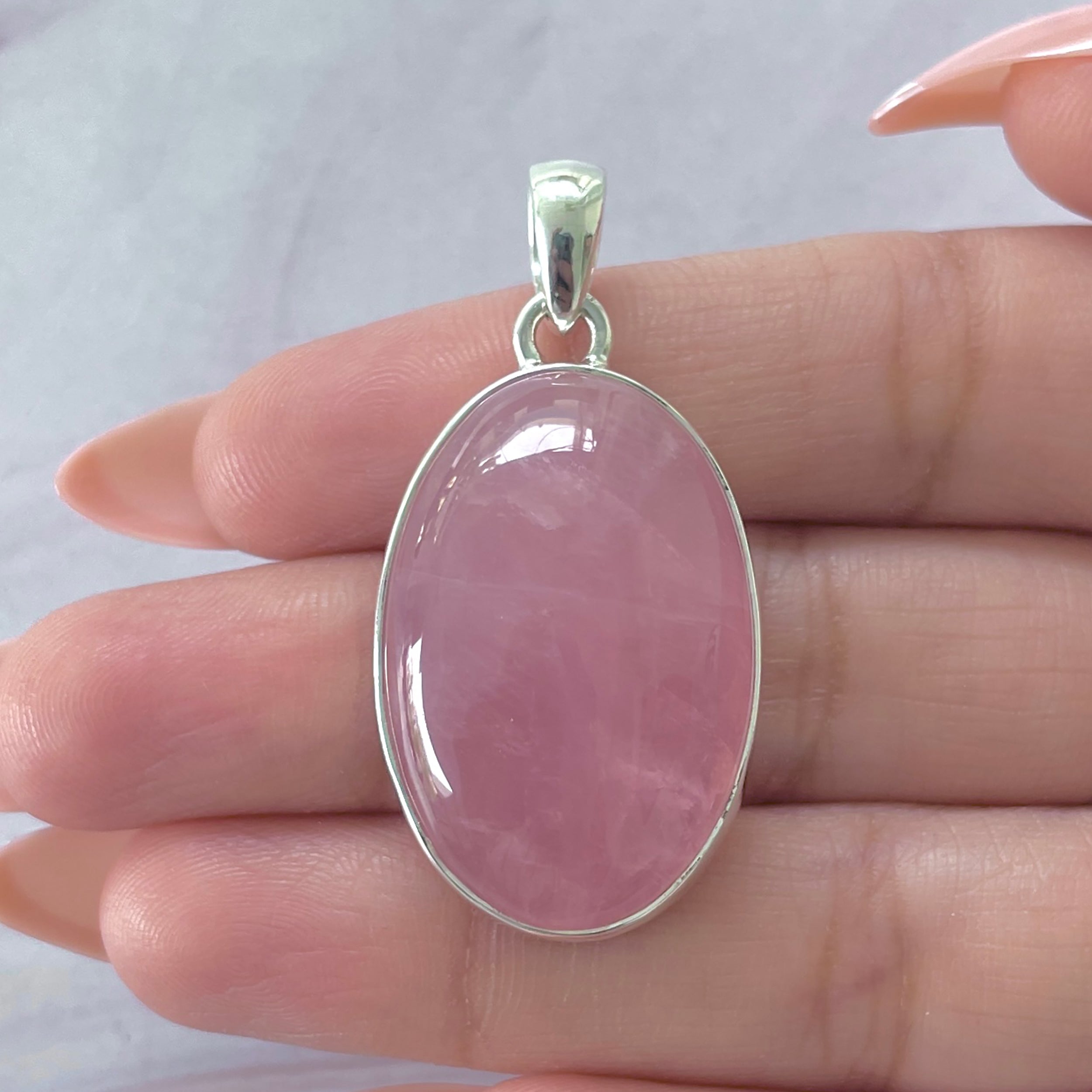 Rose Quartz Pendant-(RSQ-P-83.)