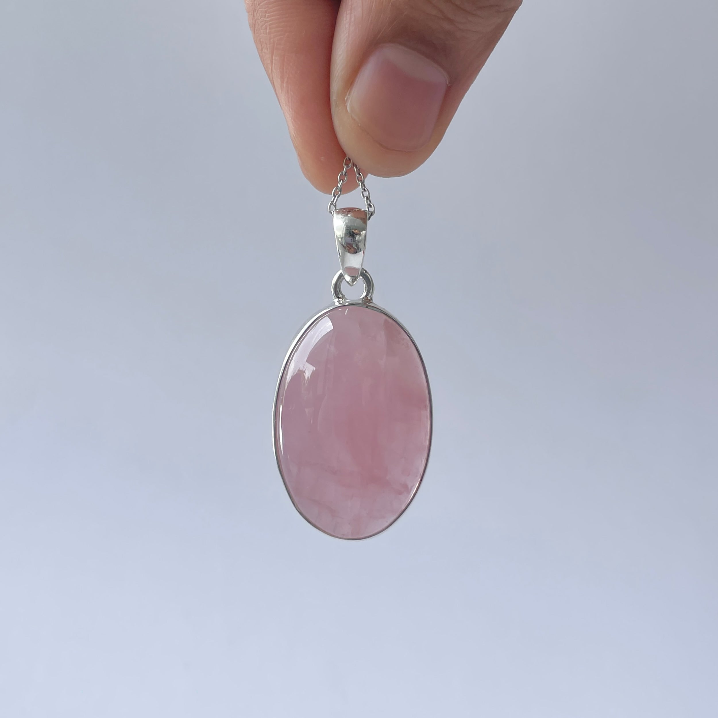 Rose Quartz Pendant-(RSQ-P-83.)