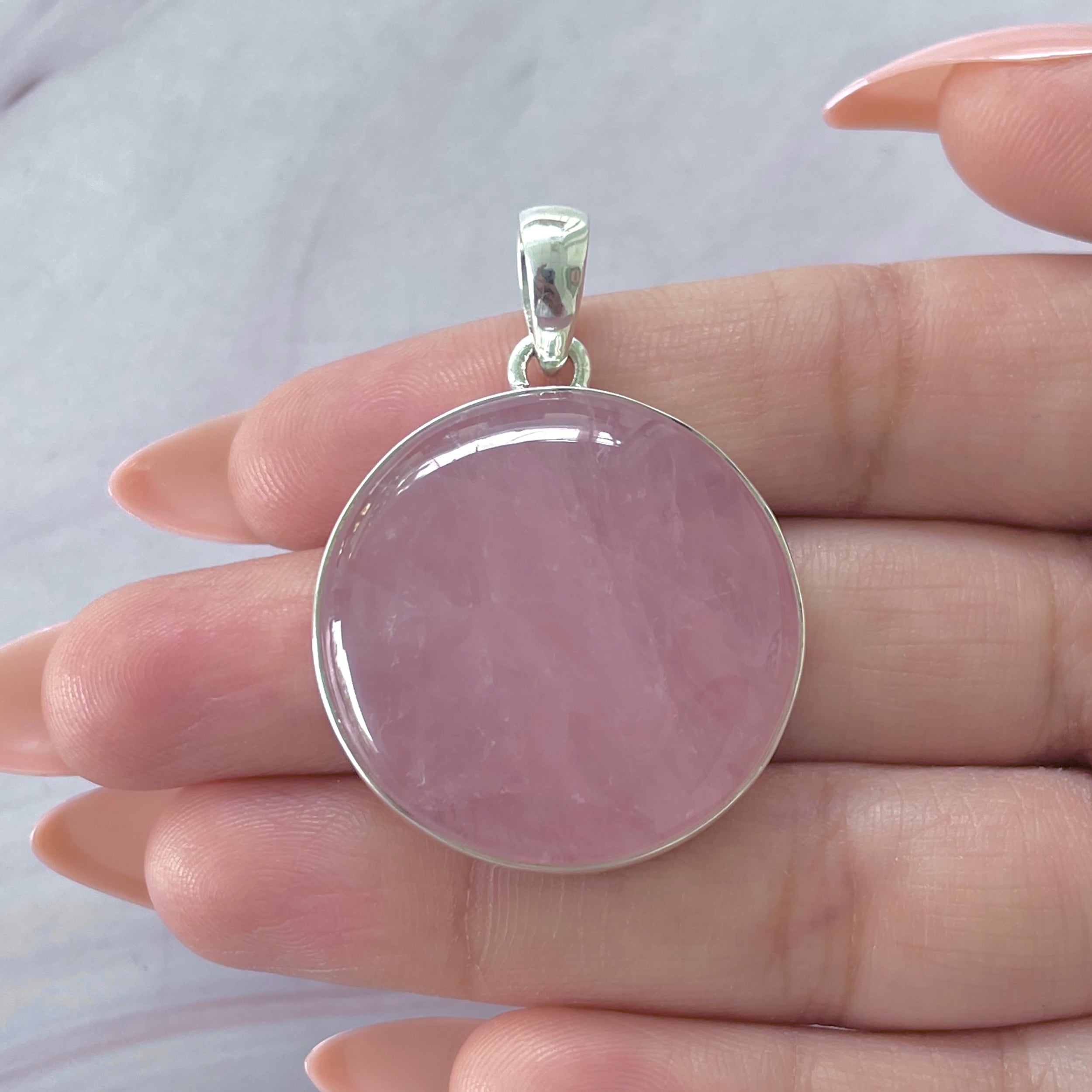 Rose Quartz Pendant-(RSQ-P-84.)