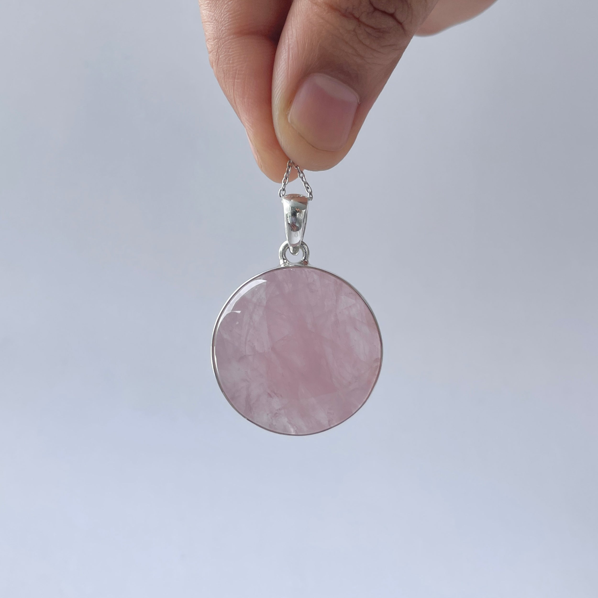 Rose Quartz Pendant-(RSQ-P-84.)