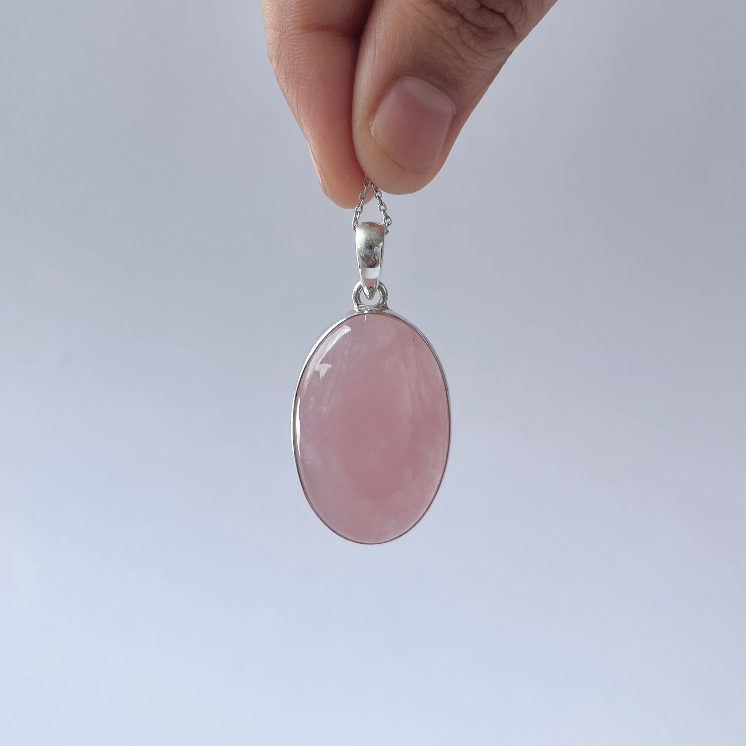 Rose Quartz Pendant-(RSQ-P-86.)