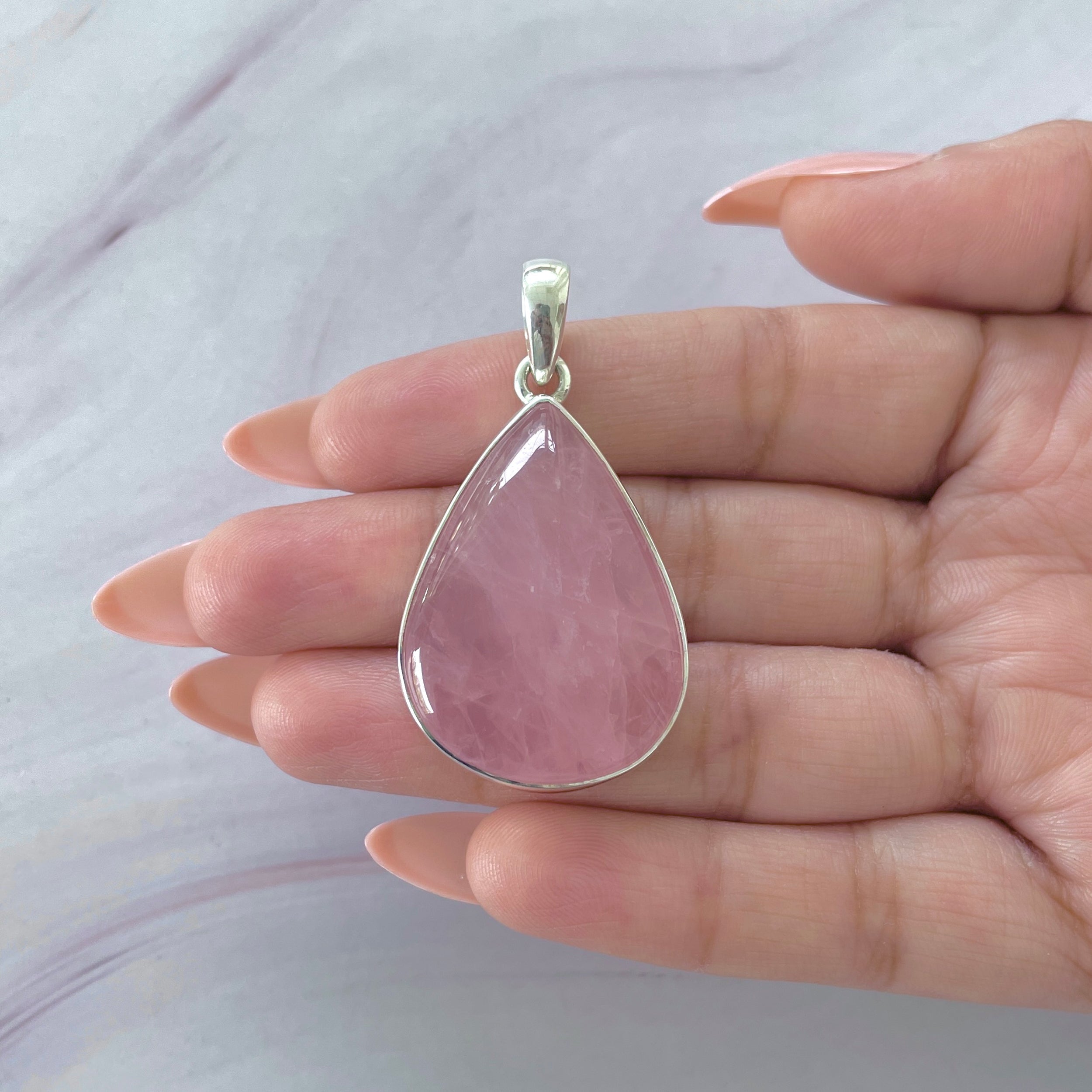 Rose Quartz Pendant-(RSQ-P-87.)