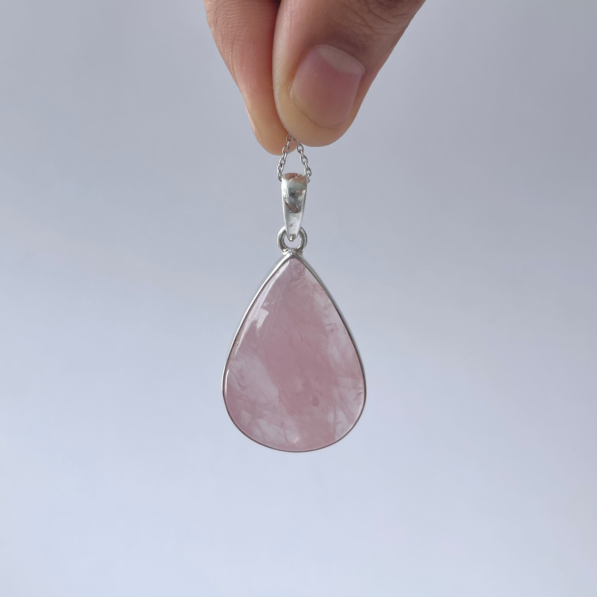 Rose Quartz Pendant-(RSQ-P-87.)