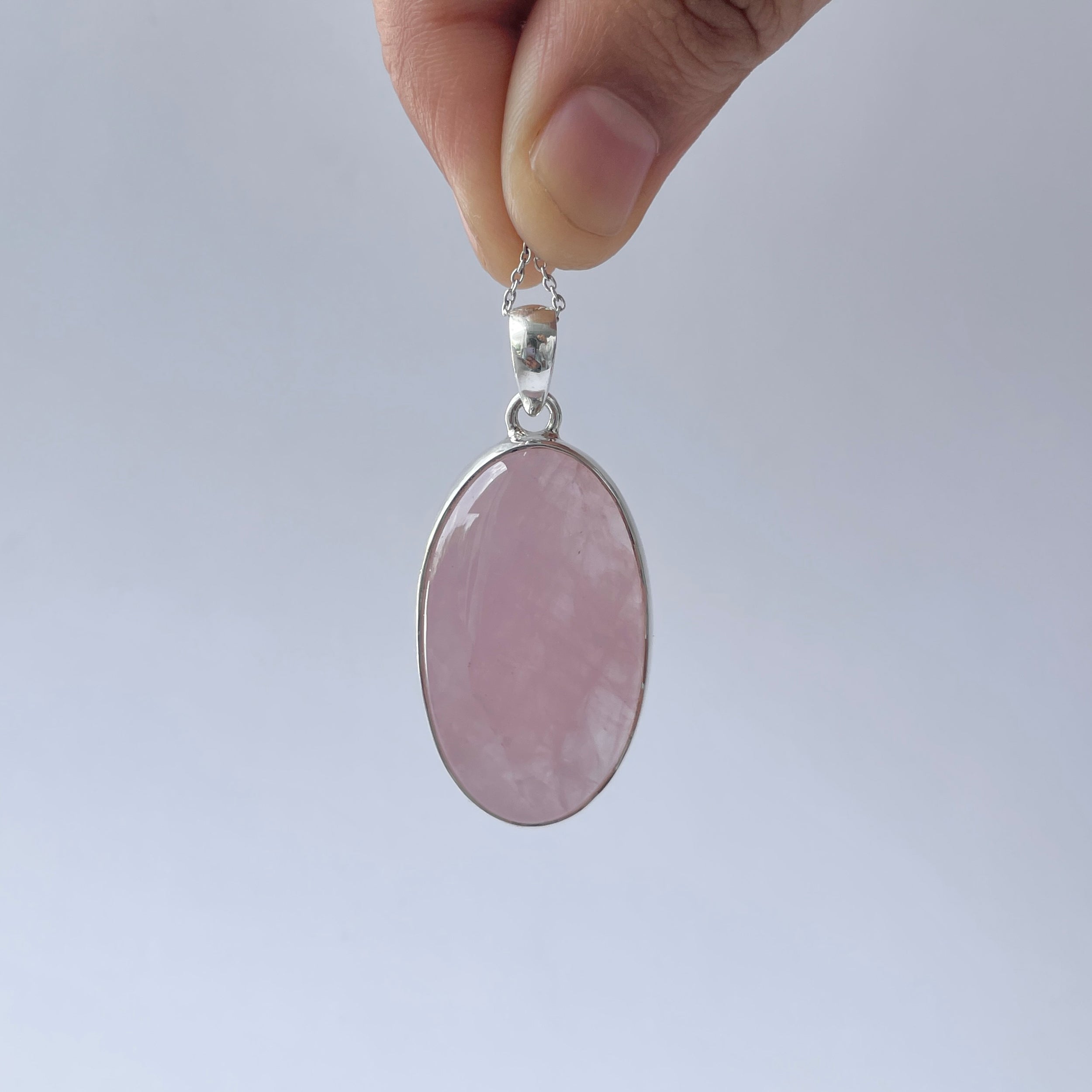 Rose Quartz Pendant-(RSQ-P-89.)
