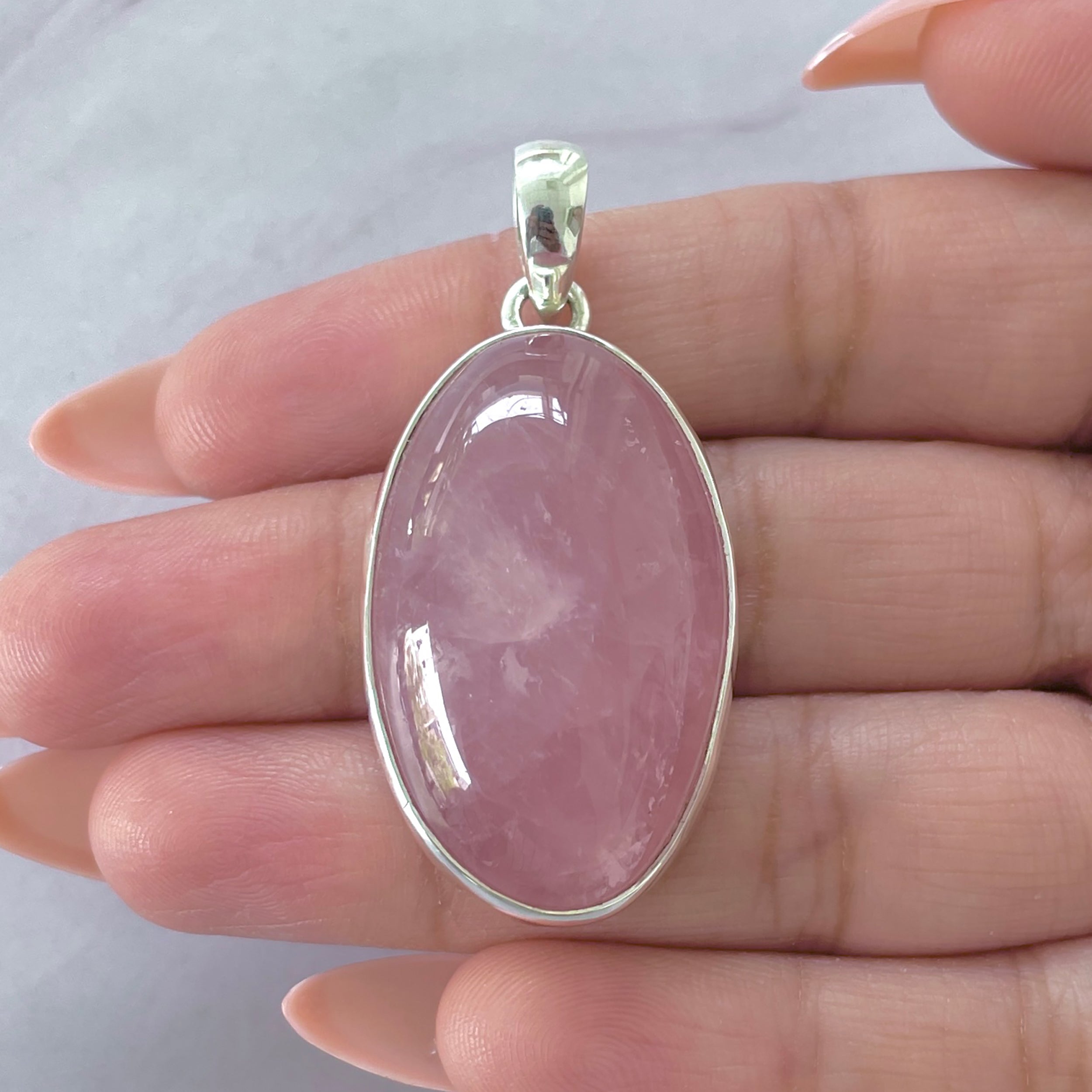 Rose Quartz Pendant-(RSQ-P-90.)