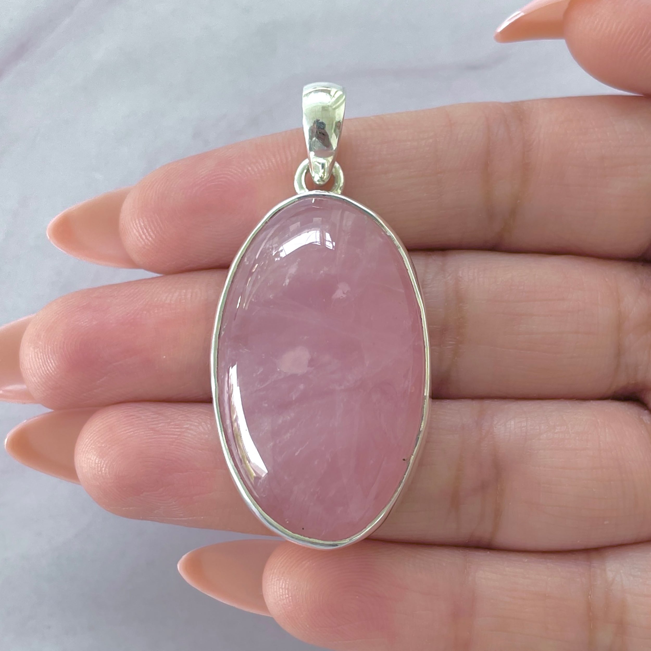 Rose Quartz Pendant-(RSQ-P-91.)