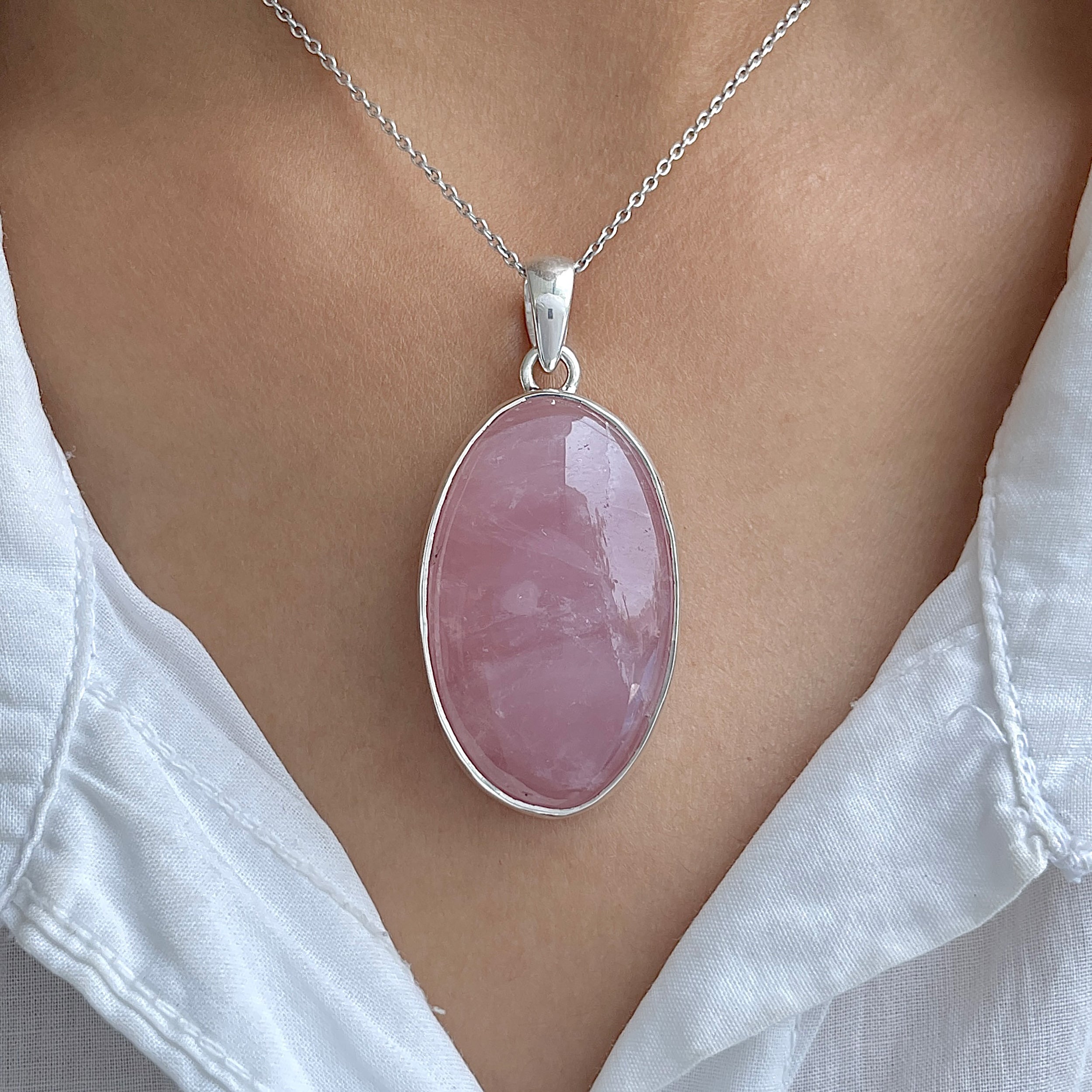Rose Quartz Pendant-(RSQ-P-91.)