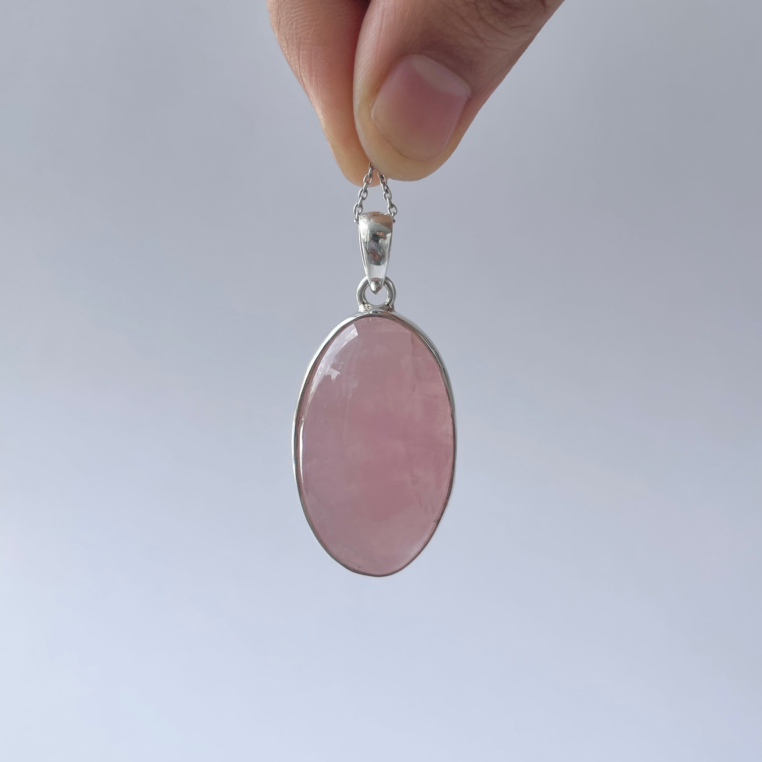 Rose Quartz Pendant-(RSQ-P-91.)