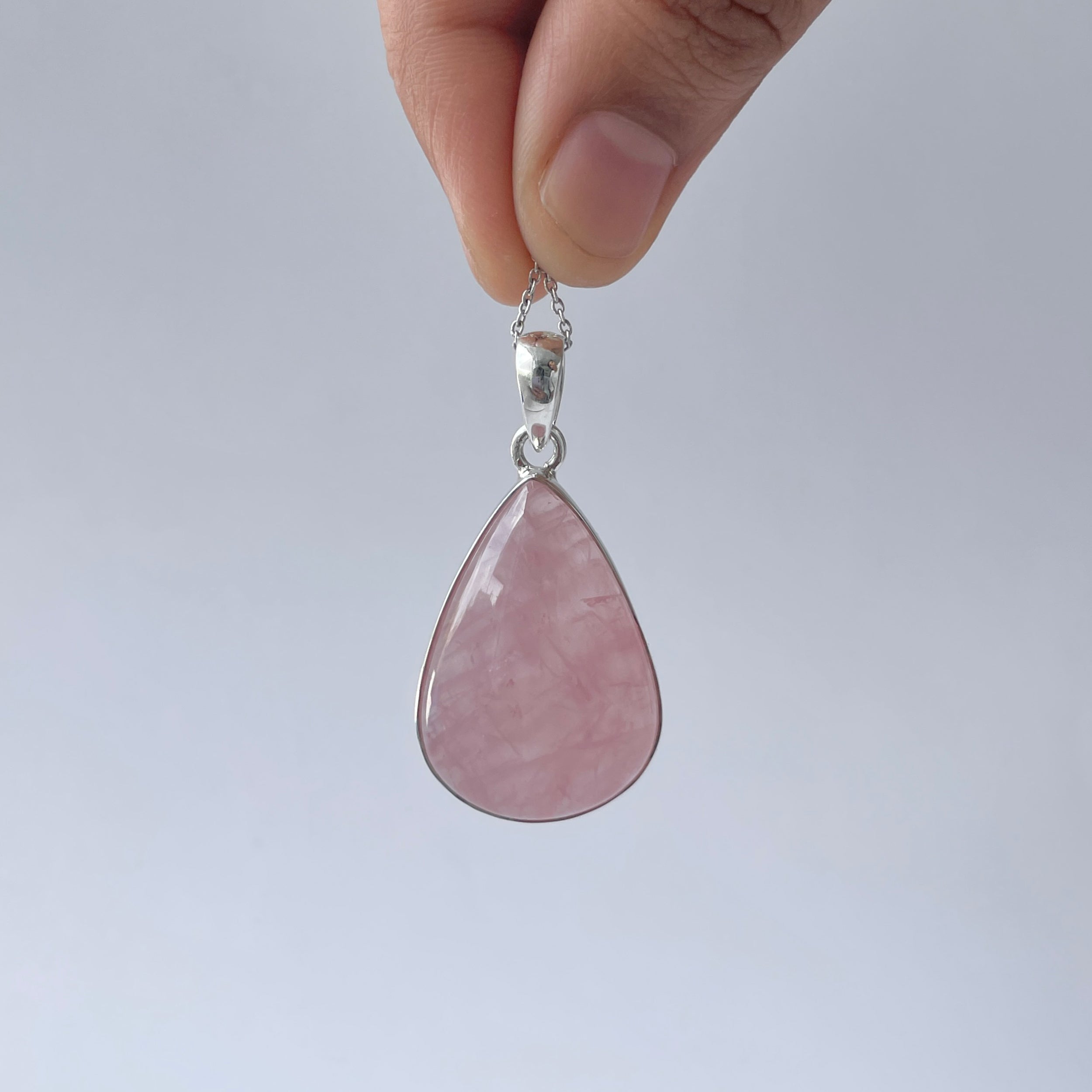 Rose Quartz Pendant-(RSQ-P-92.)