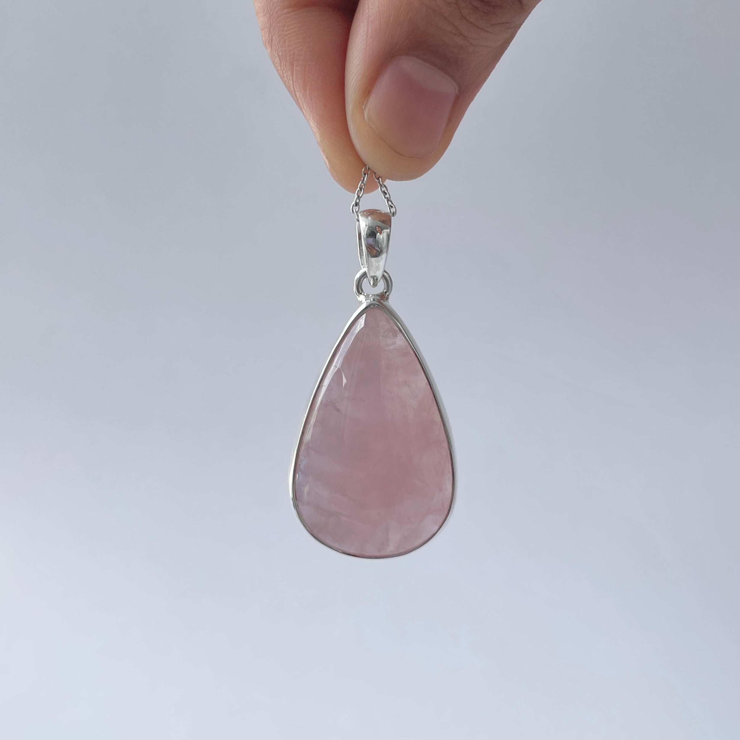 Rose Quartz Pendant-(RSQ-P-93.)