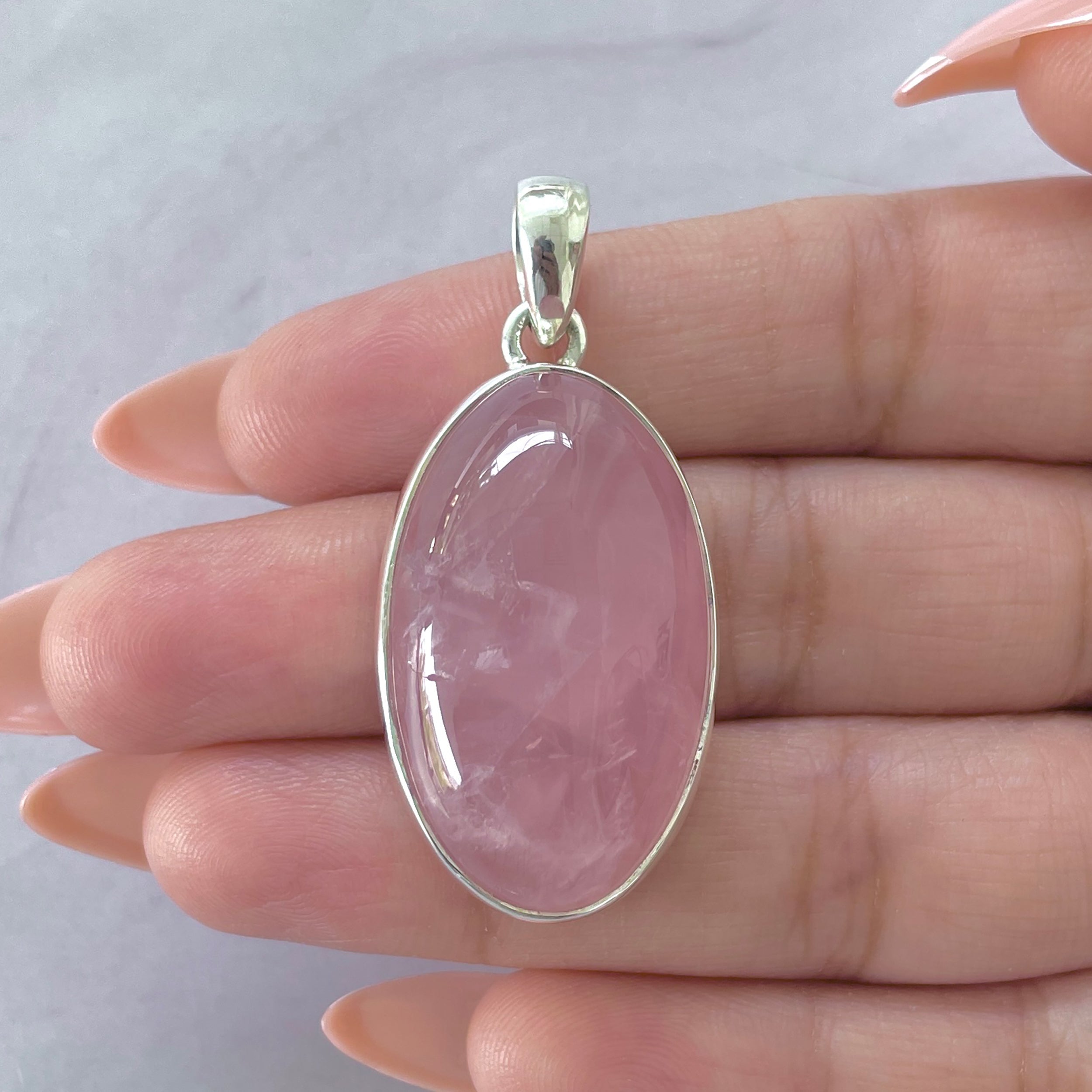 Rose Quartz Pendant-(RSQ-P-94.)