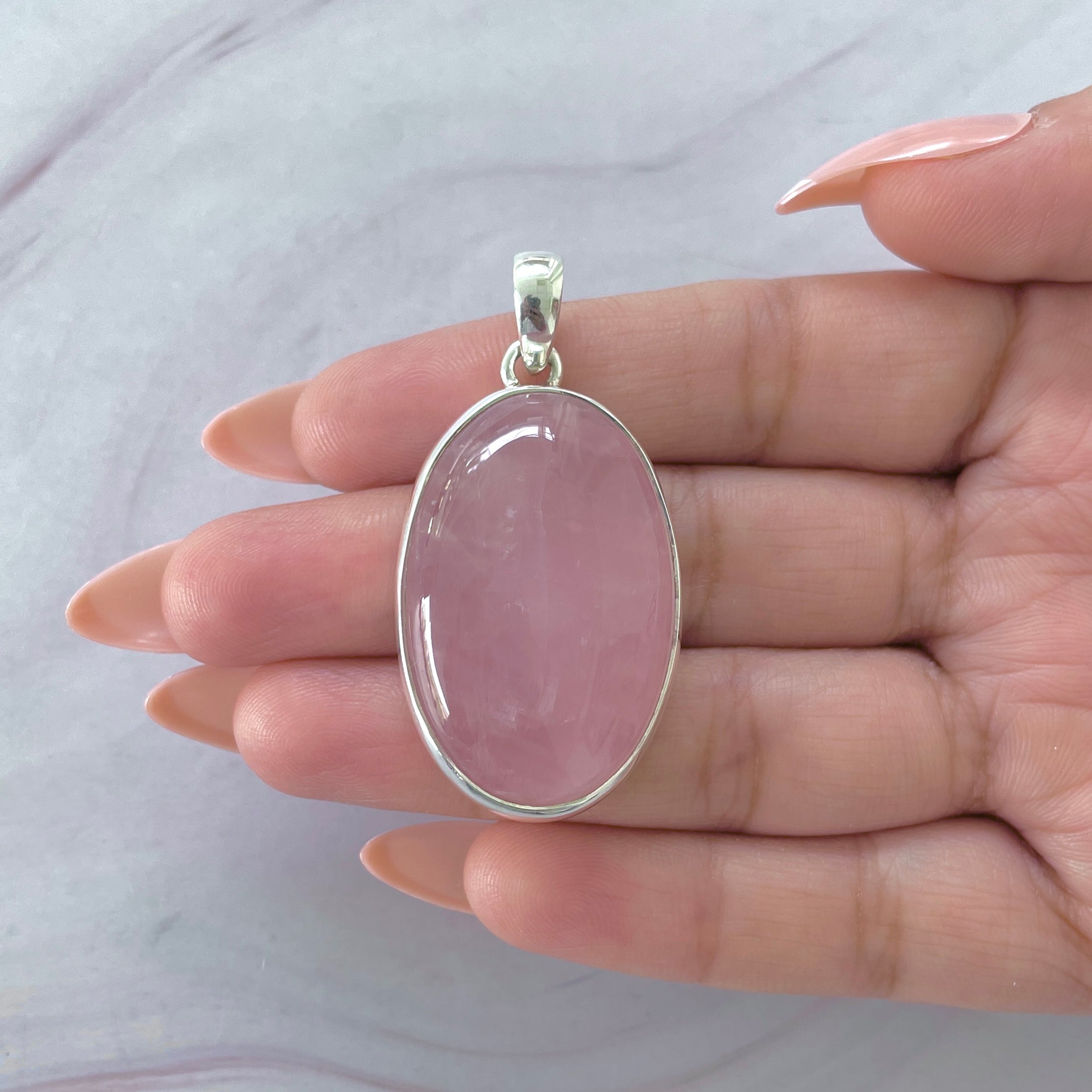 Rose Quartz Pendant-(RSQ-P-95.)