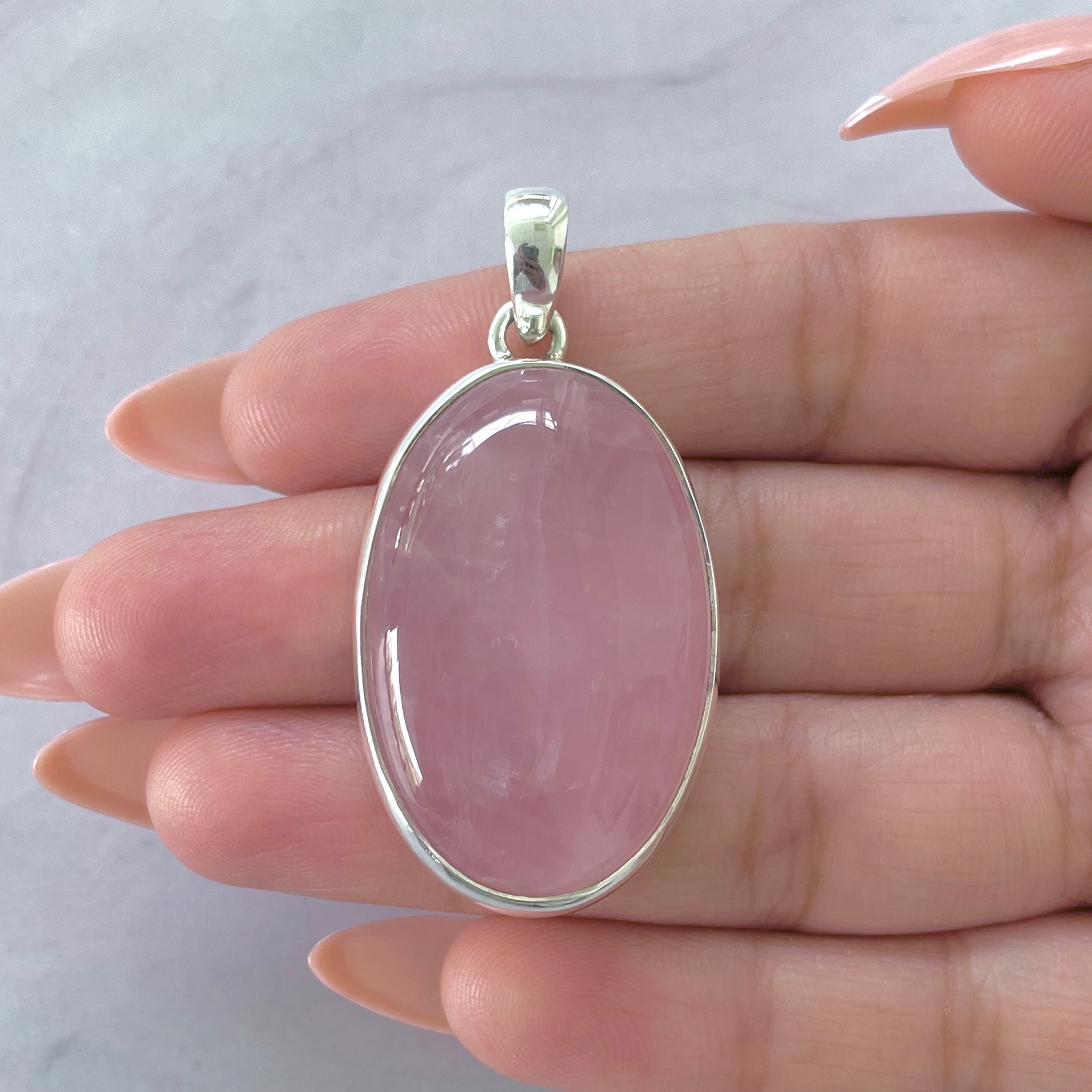 Rose Quartz Pendant-(RSQ-P-95.)