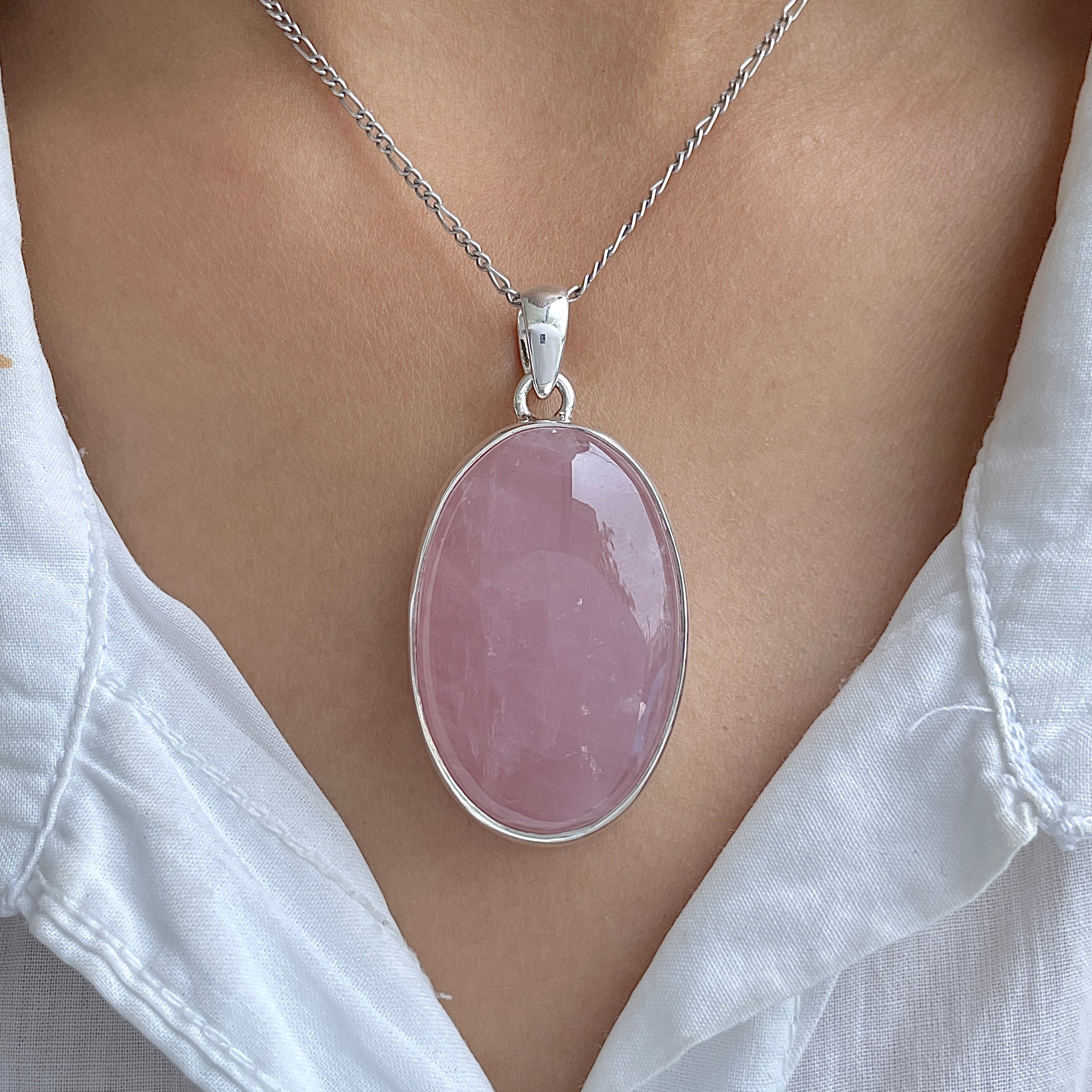Rose Quartz Pendant-(RSQ-P-95.)
