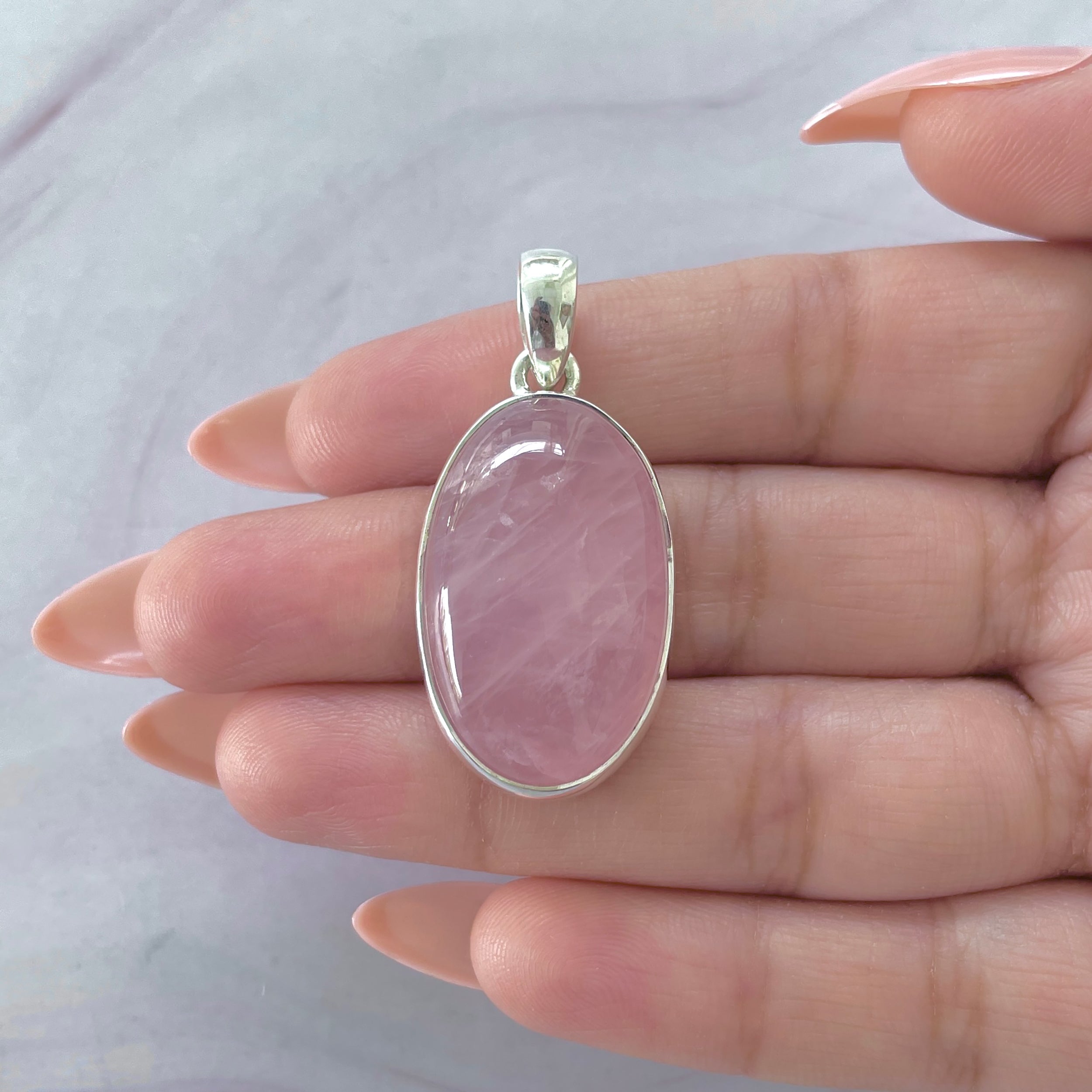 Rose Quartz Pendant-(RSQ-P-96.)
