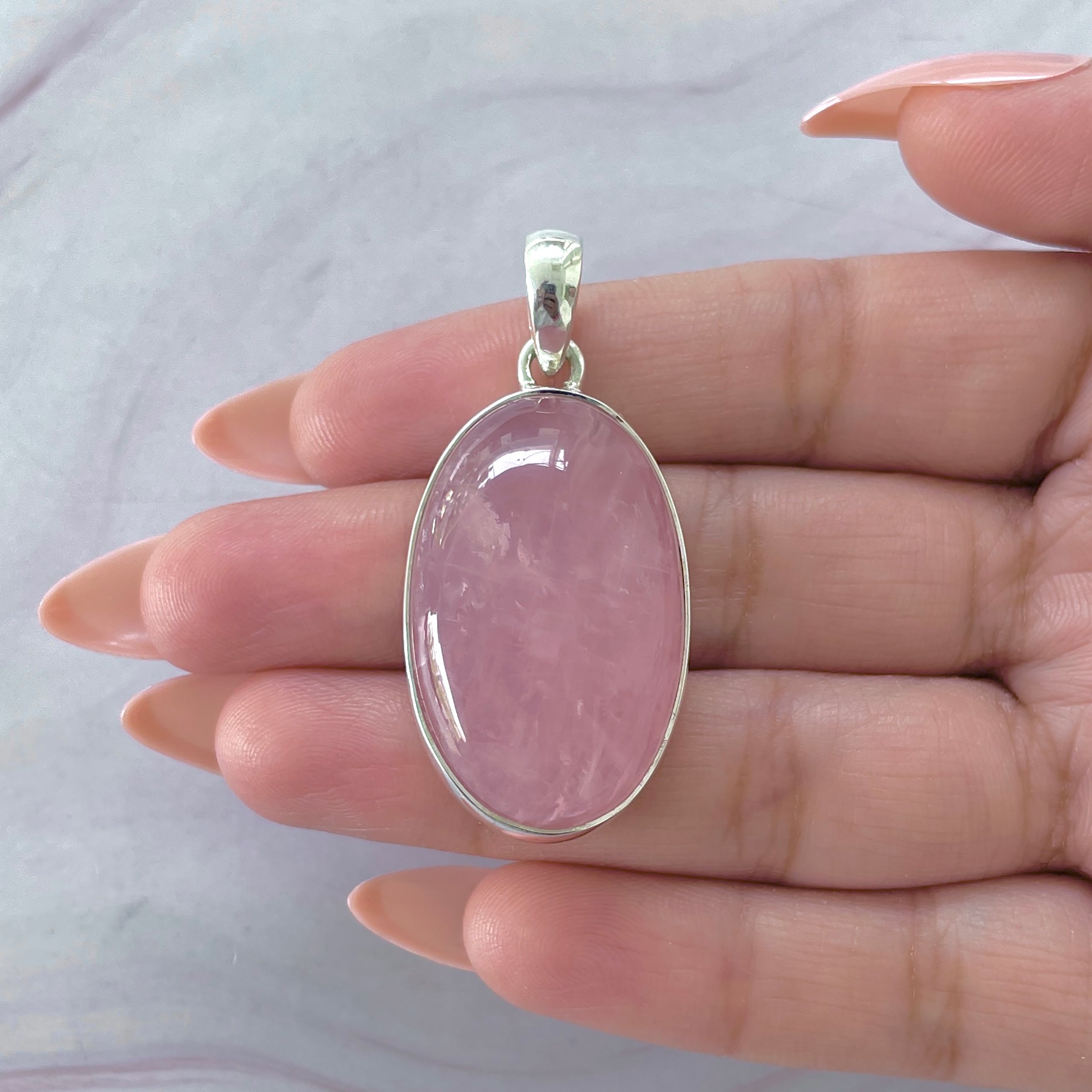 Rose Quartz Pendant-(RSQ-P-97.)