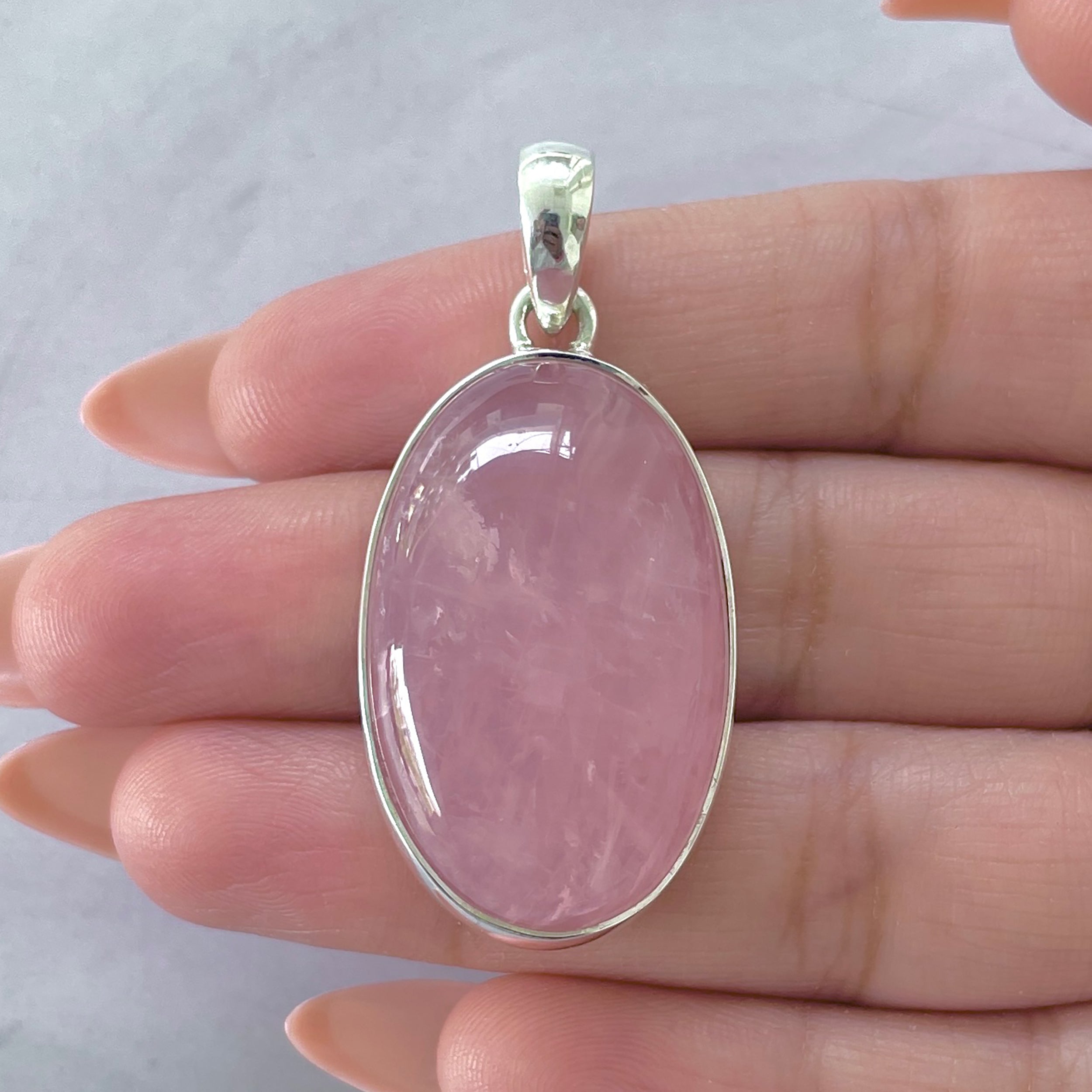 Rose Quartz Pendant-(RSQ-P-97.)