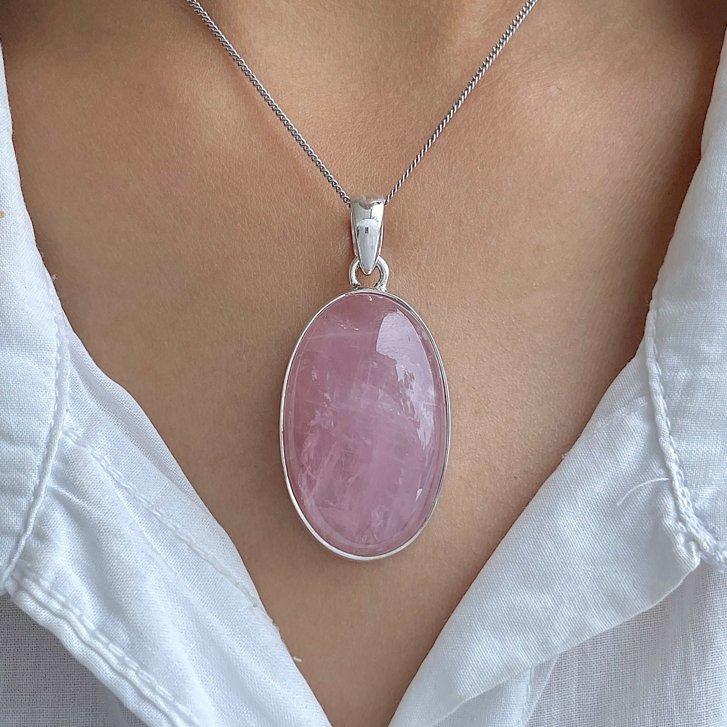 Rose Quartz Pendant-(RSQ-P-97.)