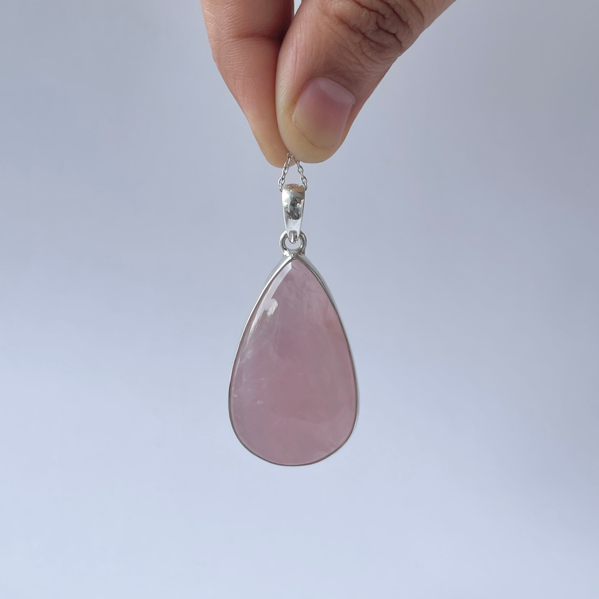 Rose Quartz Pendant-(RSQ-P-98.)
