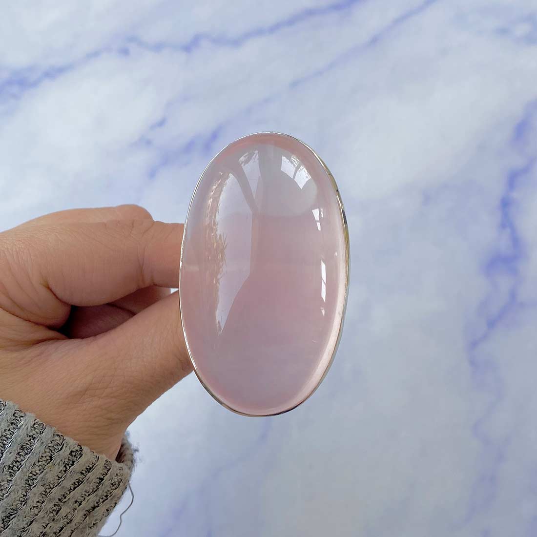 Rose Quartz Ring-(RSQ-R-39.)