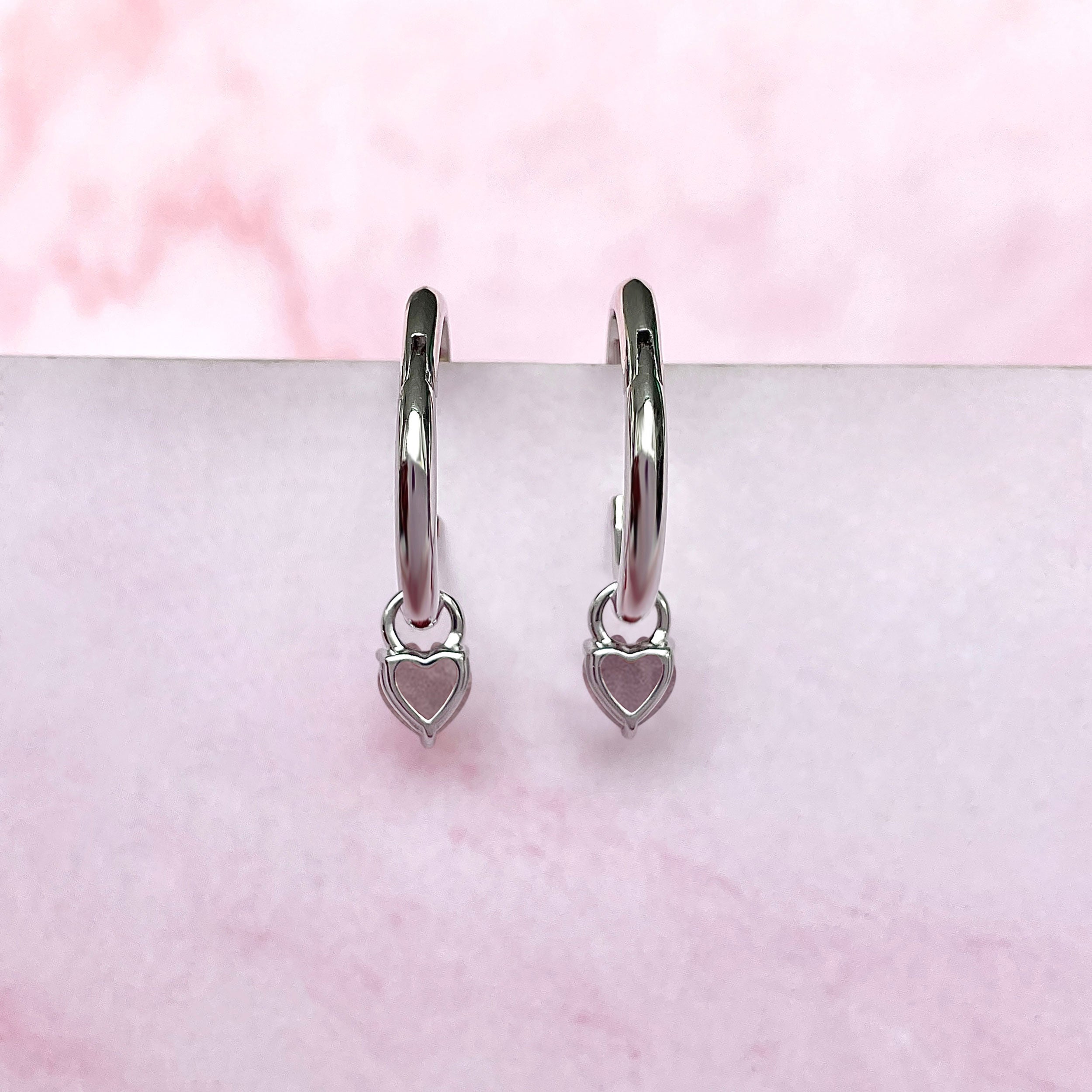 Rose Quartz Earring-(RSQ-SE-1797.)