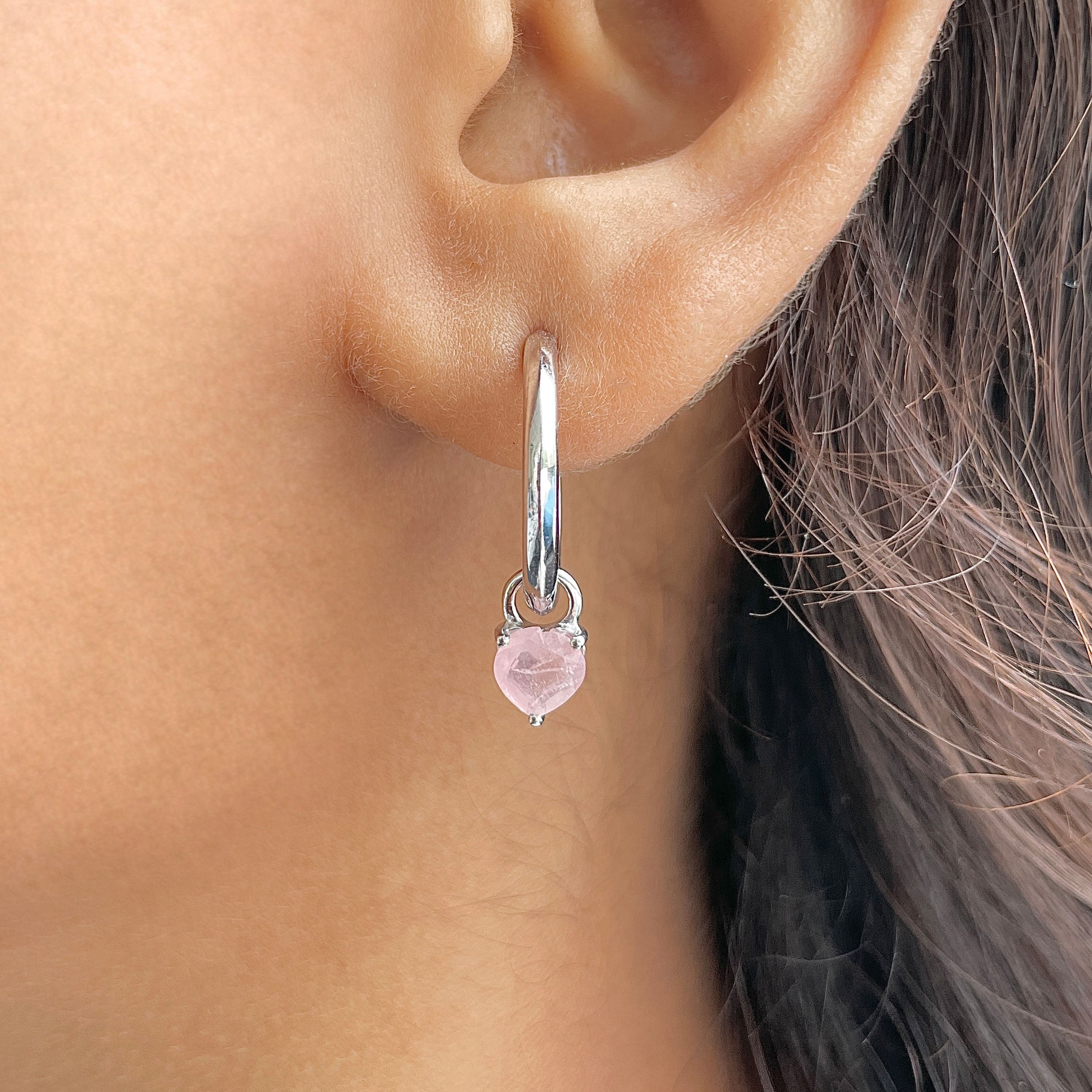 Rose Quartz Earring-(RSQ-SE-1797.)