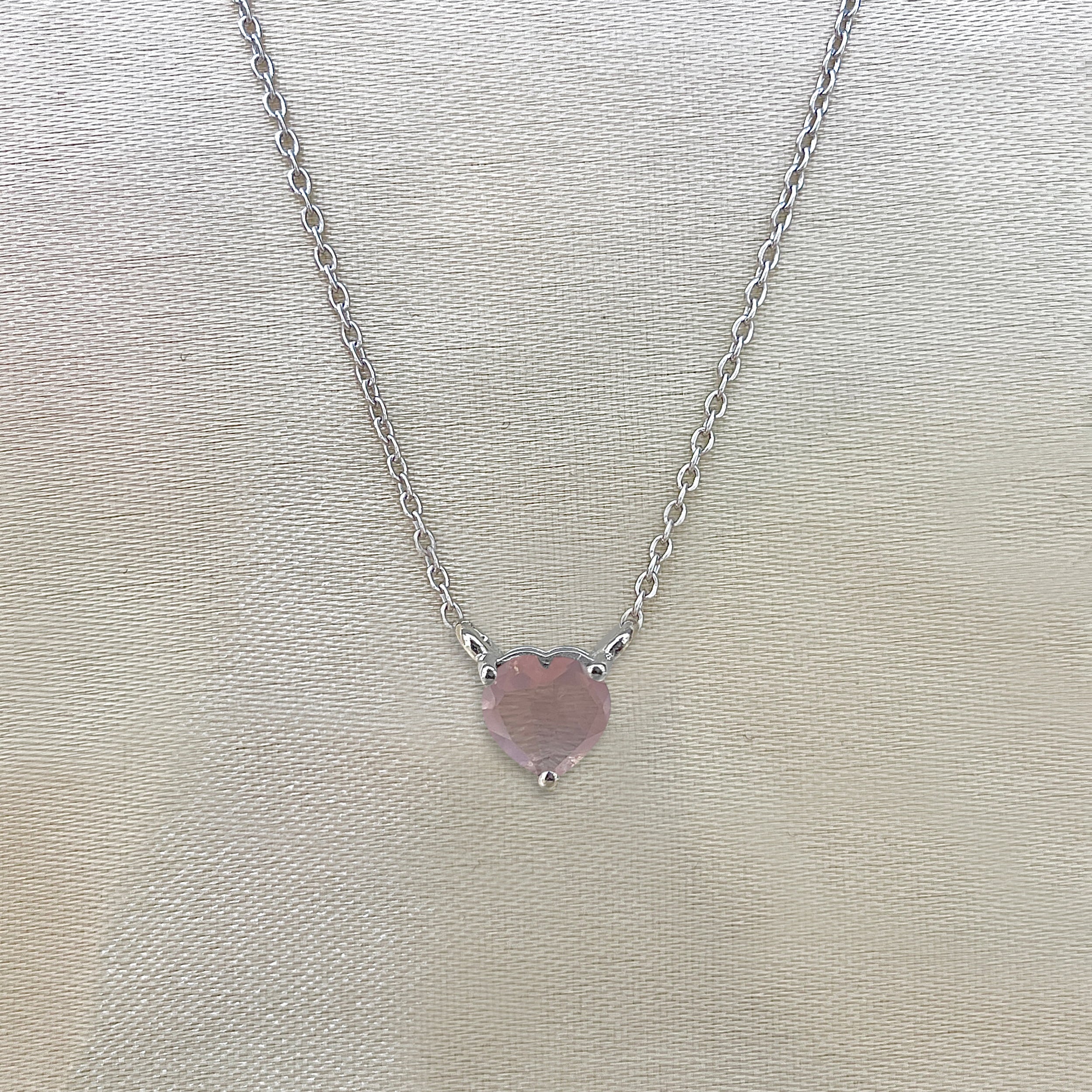 Rose Quartz Necklace-(RSQ-SN-583.)