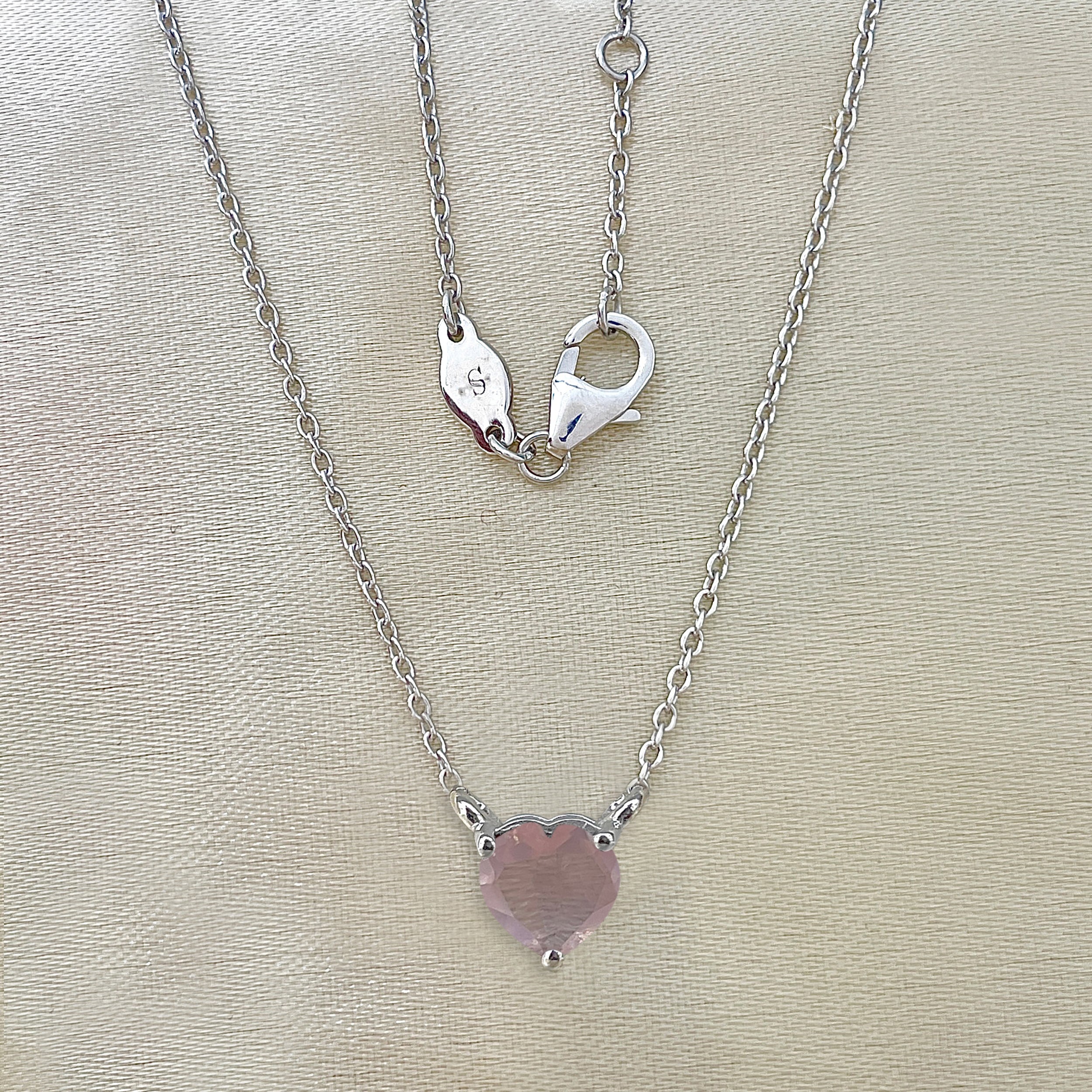 Rose Quartz Necklace-(RSQ-SN-583.)