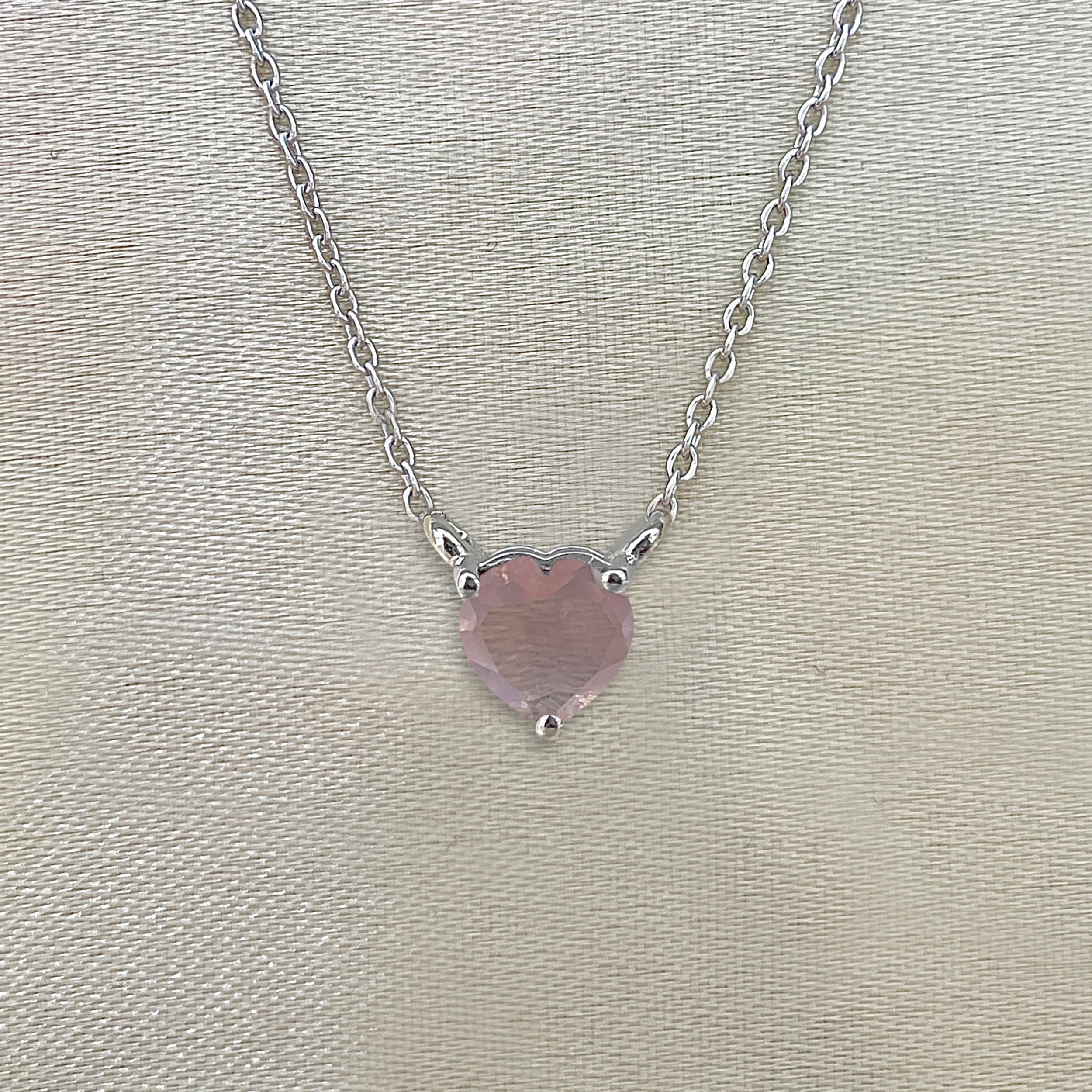Rose Quartz Necklace-(RSQ-SN-583.)