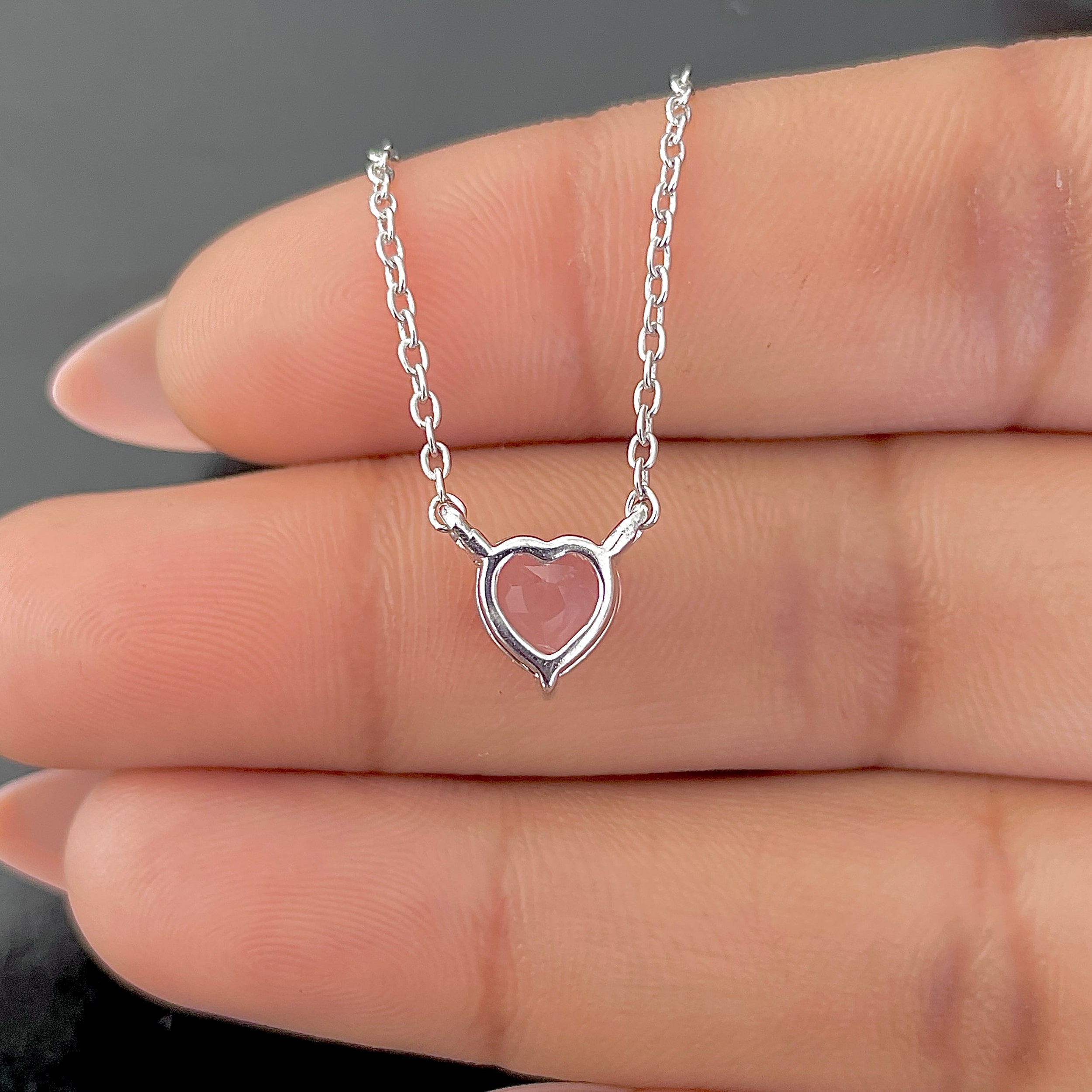 Rose Quartz Necklace-(RSQ-SN-583.)