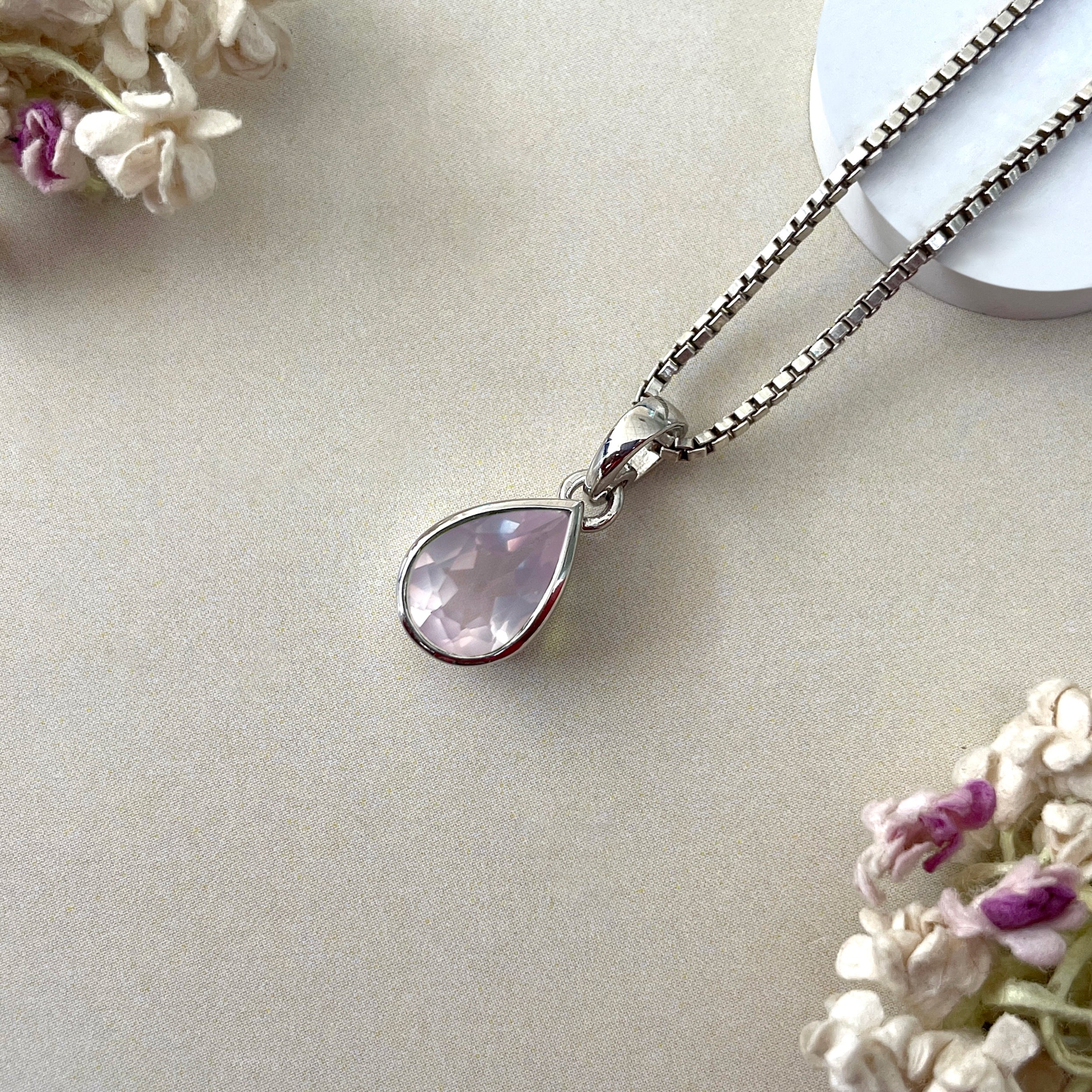 Rose Quartz Pendant-(RSQ-SP-468.)