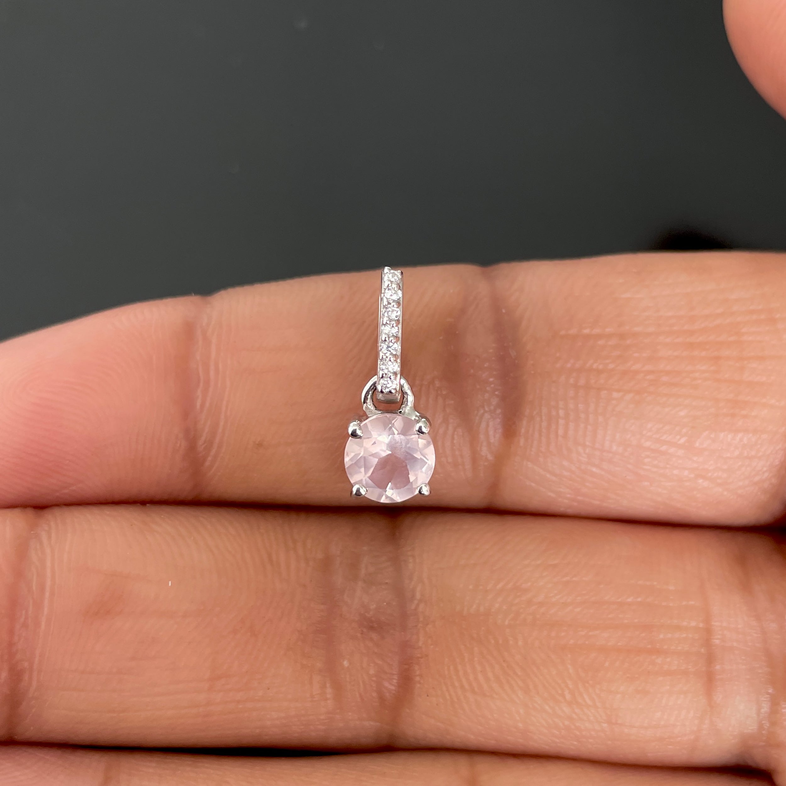 Rose Quartz Pendant-(RSQ-SP-549.)
