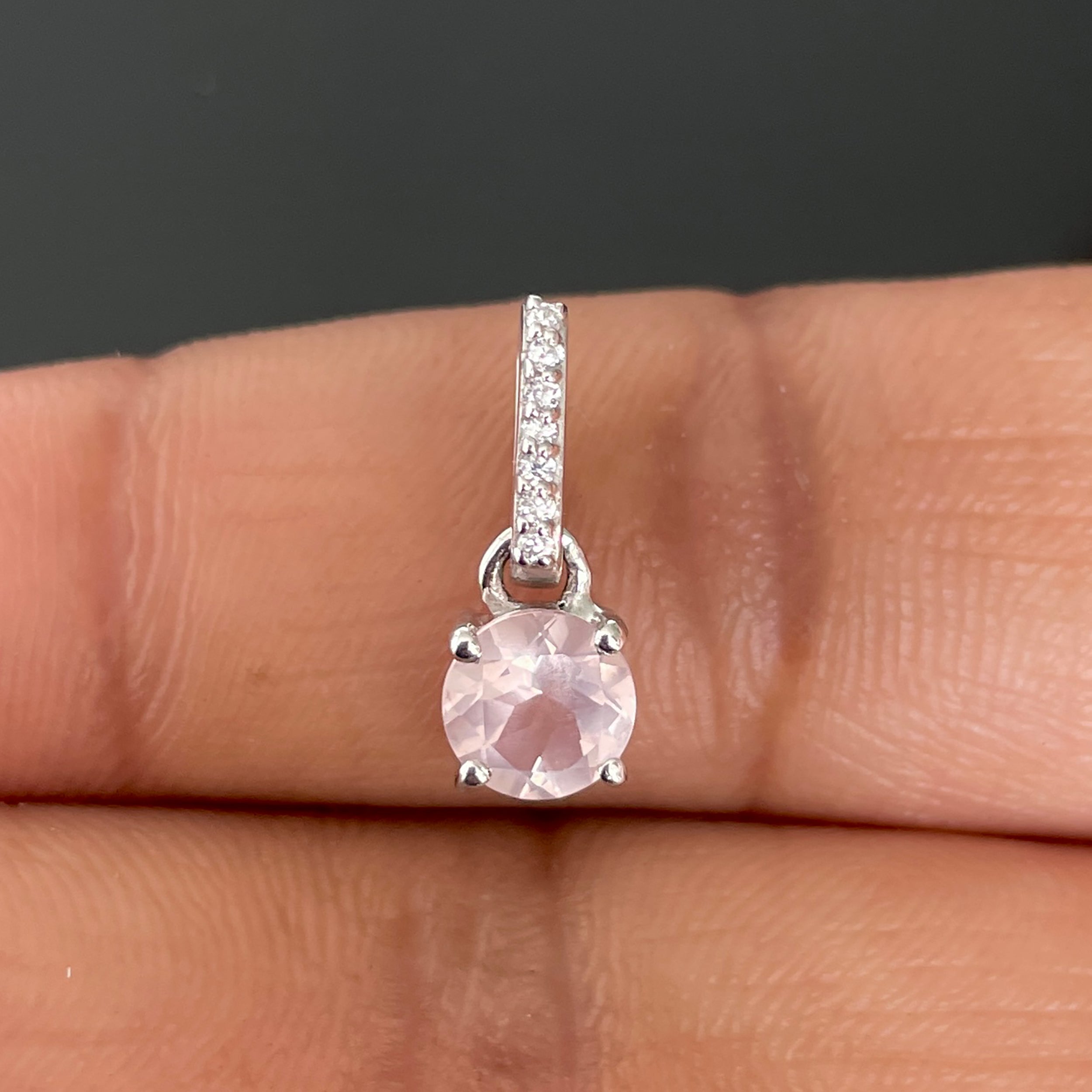 Rose Quartz Pendant-(RSQ-SP-549.)
