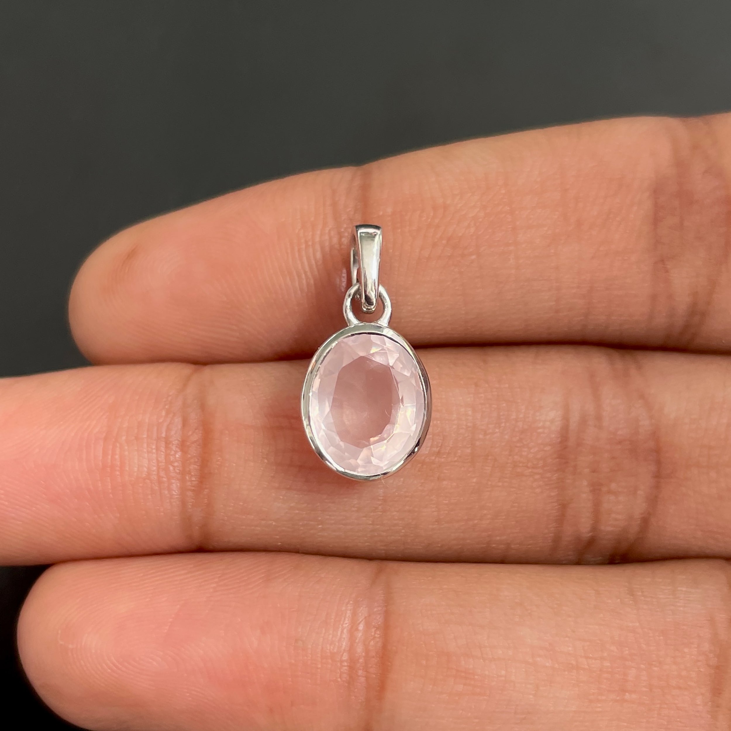 Rose Quartz Pendant-(RSQ-SP-734.)