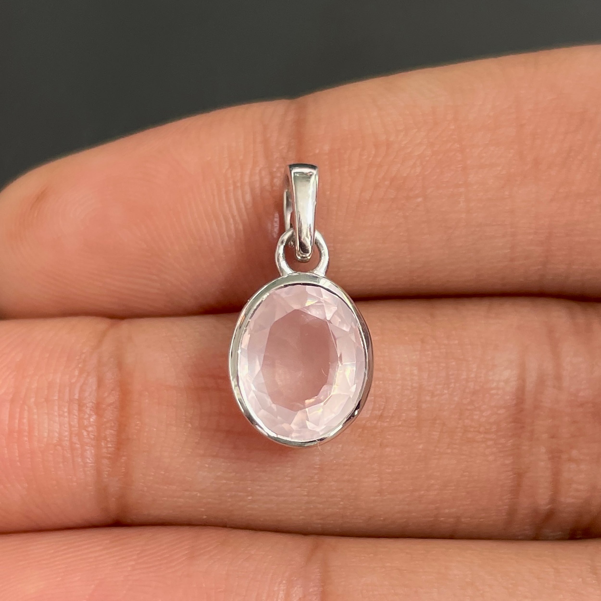 Rose Quartz Pendant-(RSQ-SP-734.)