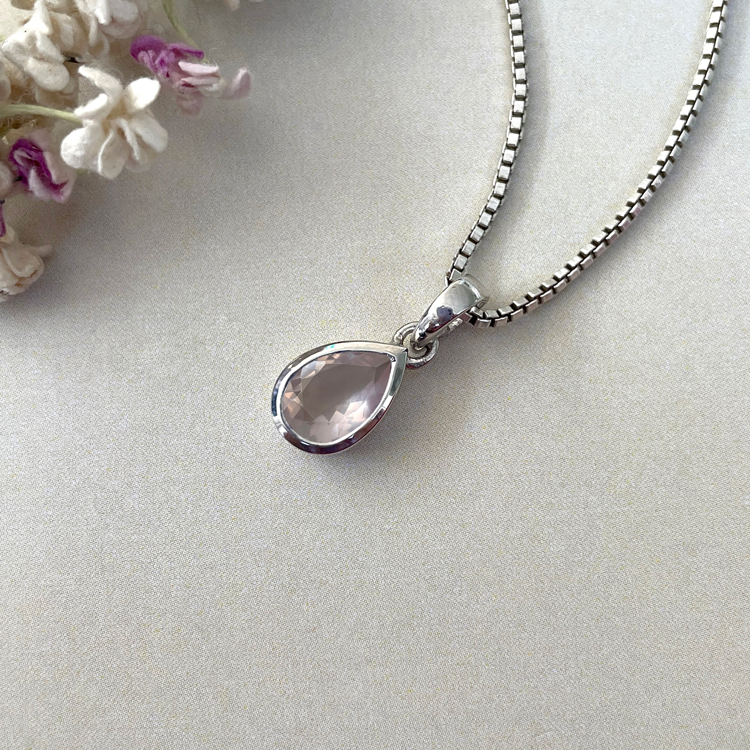 Rose Quartz Pendant-(RSQ-SP-956.)