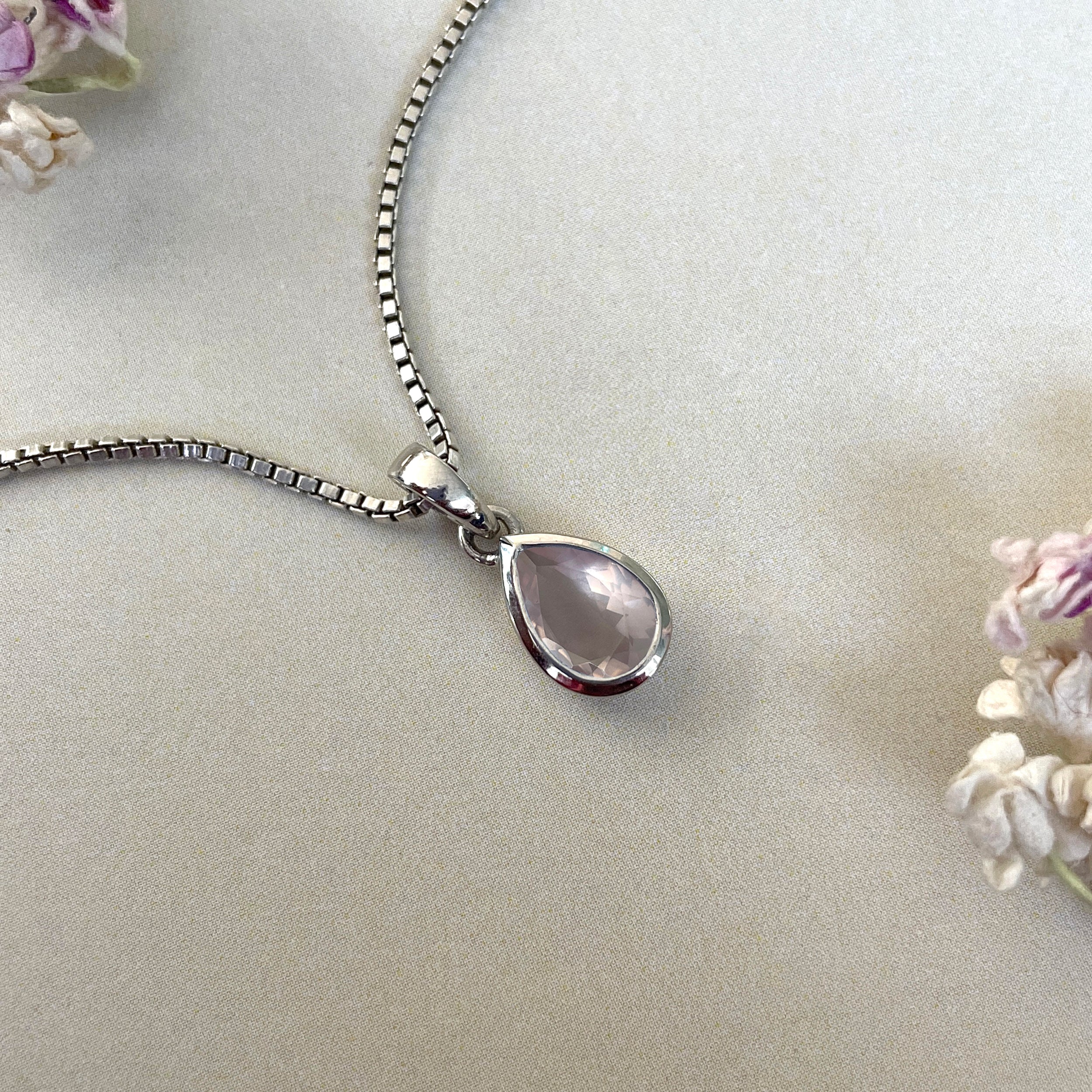 Rose Quartz Pendant-(RSQ-SP-956.)